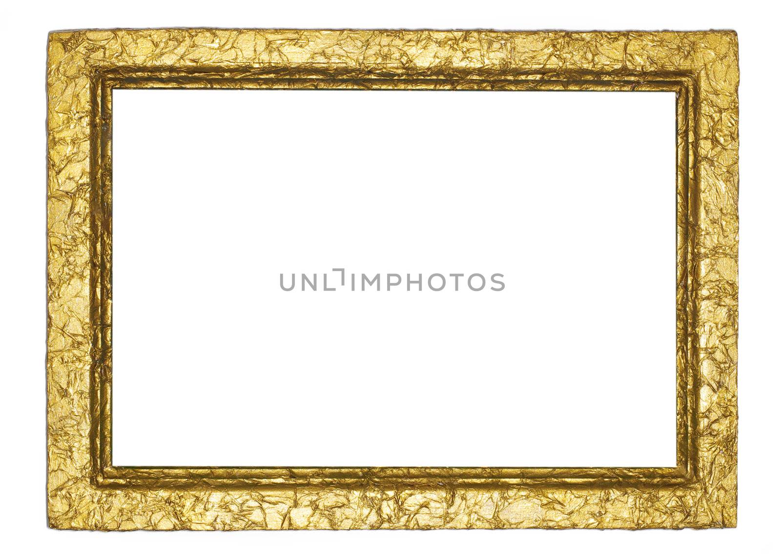 Picture gold frame with a decorative pattern