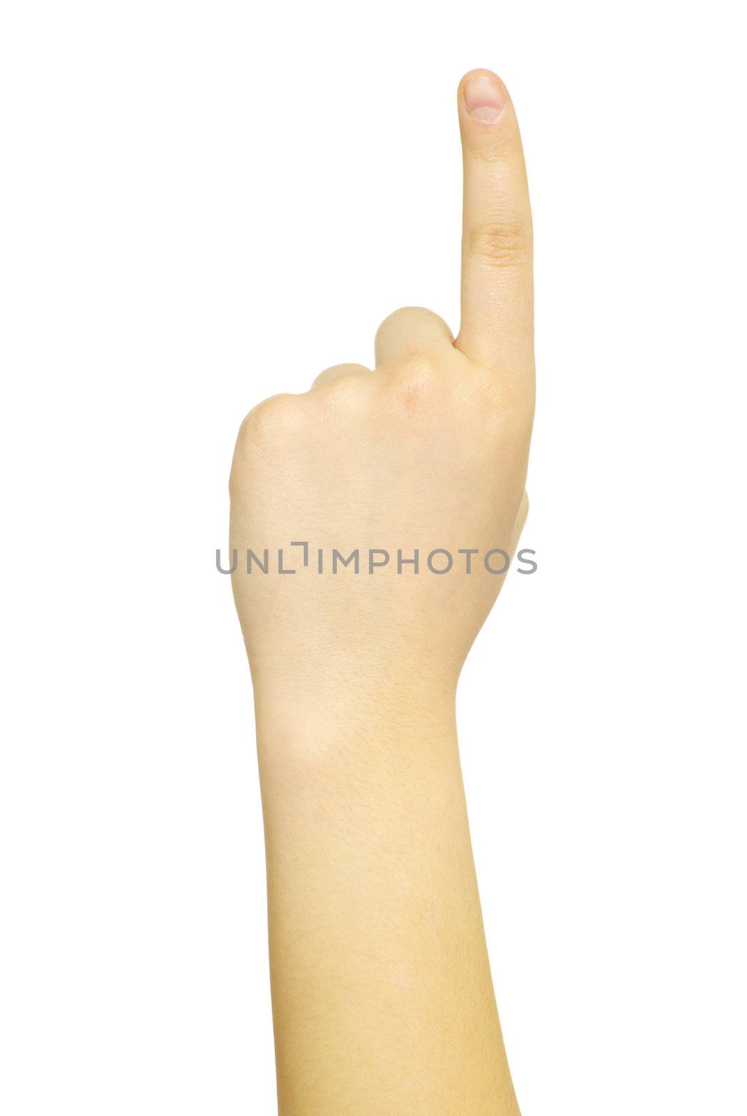  hand isolated on a white