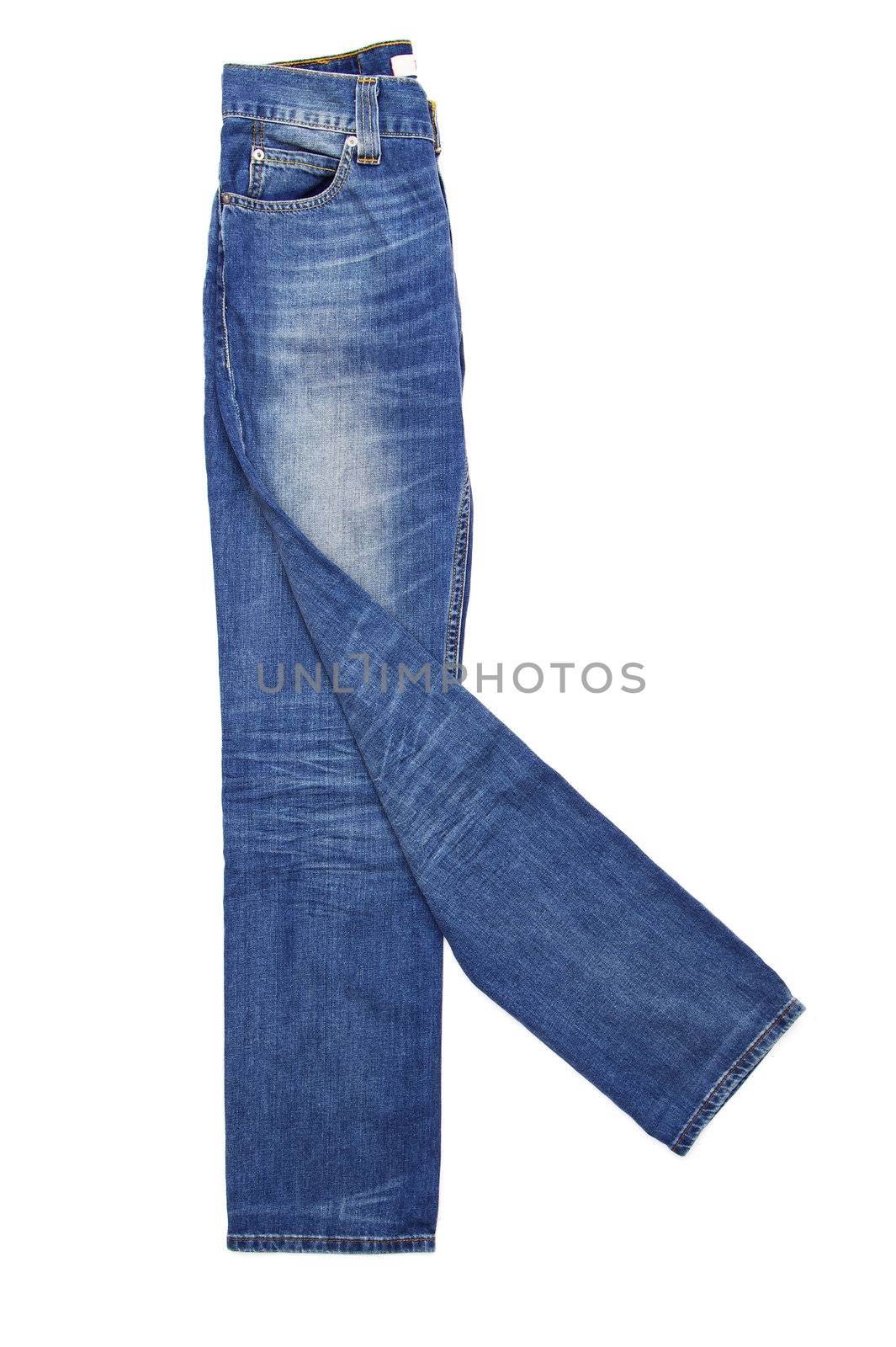 Jeans isolated on white background