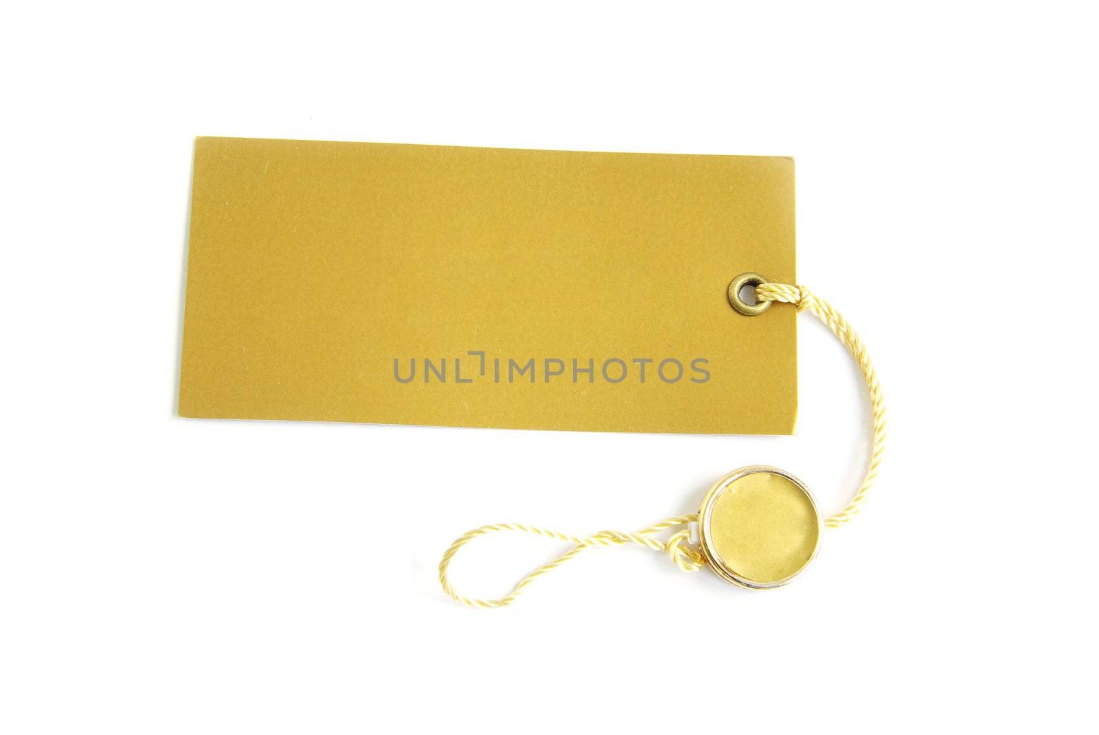 Blank tag isolated on a white backgrounds