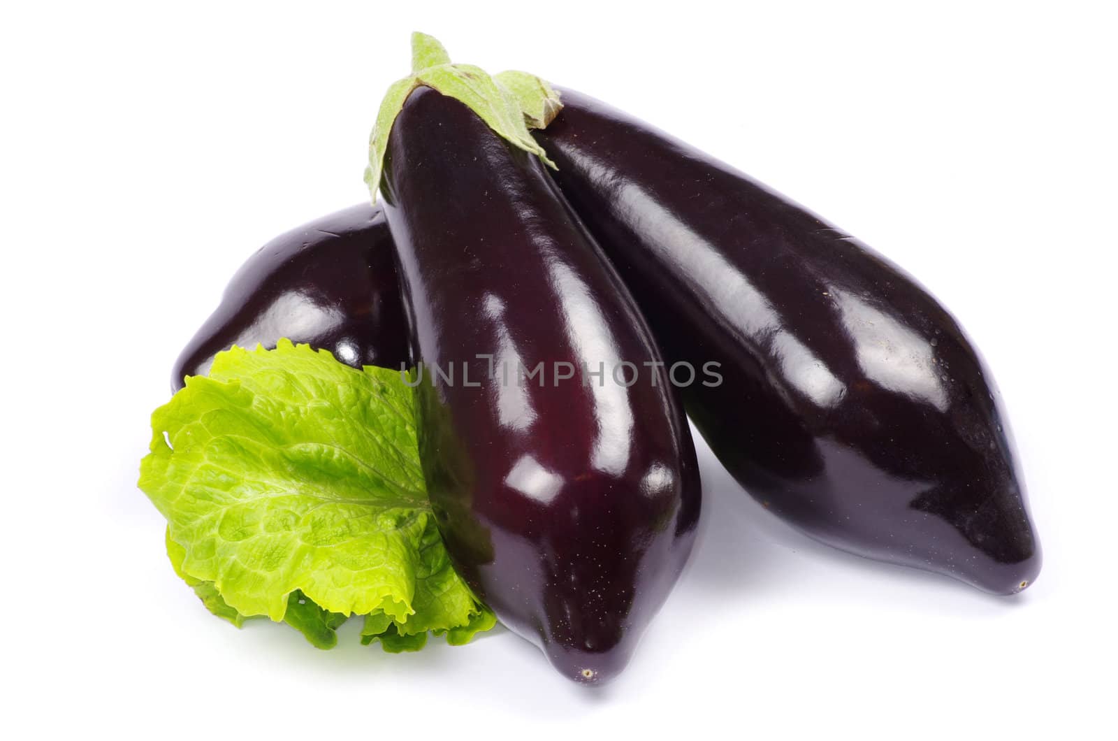 aubergine isolated on white background