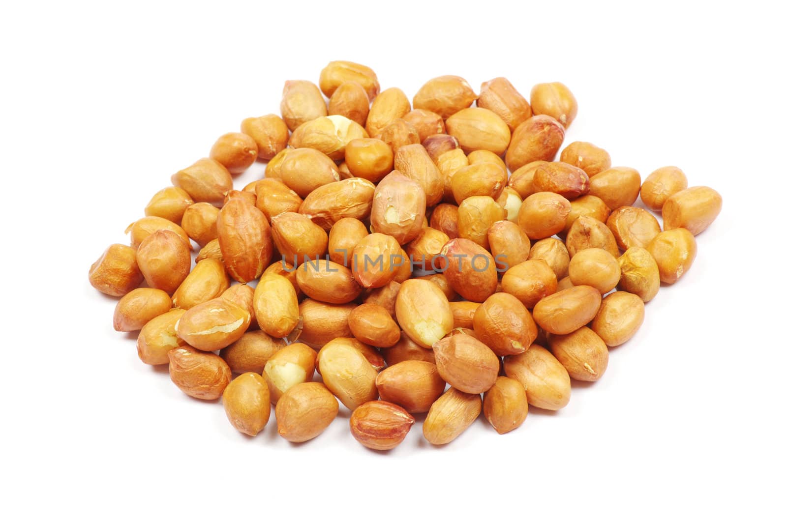 peanuts isolated on white background