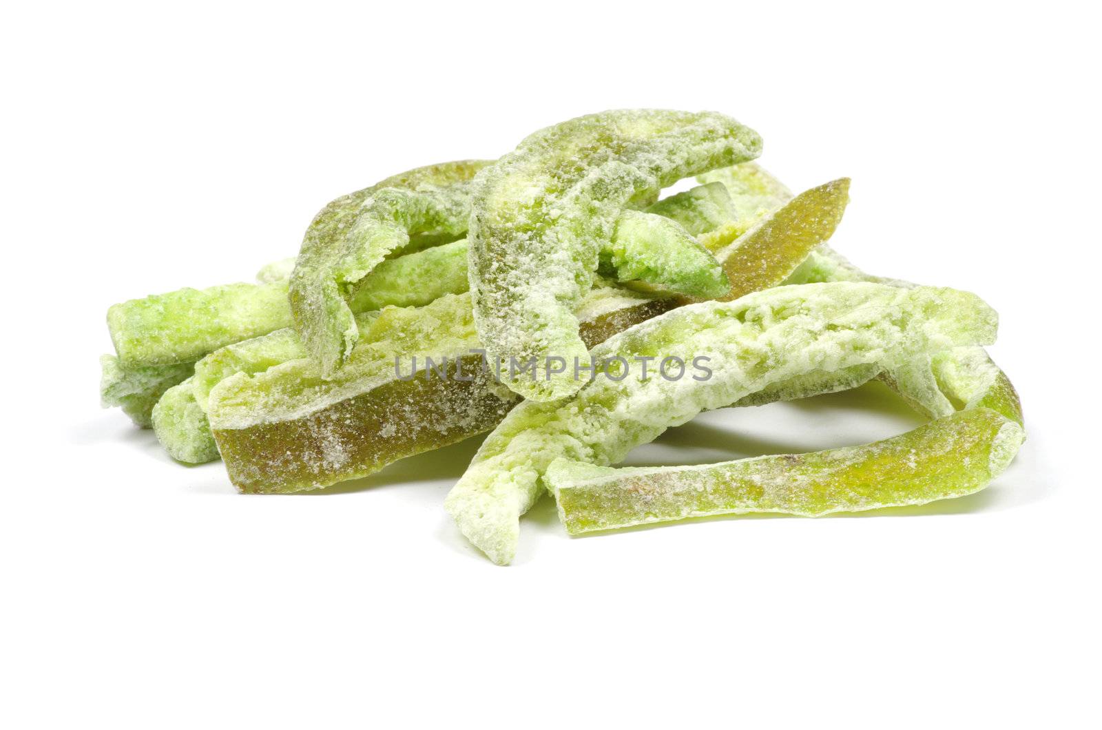 dried fruit on white background