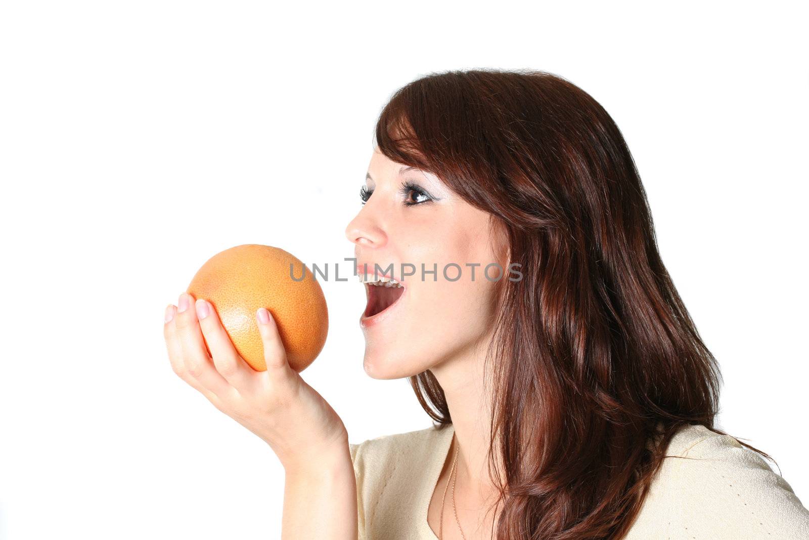 lifestyle beauty fruit fresh eyes girls orange