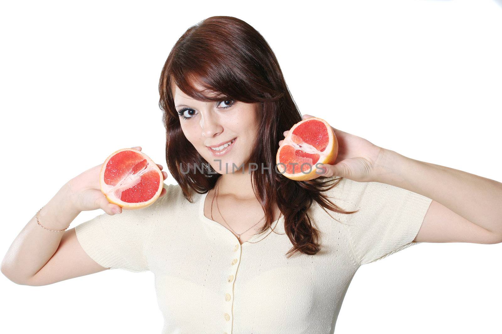 women young person fruit freshness healthcare dieting