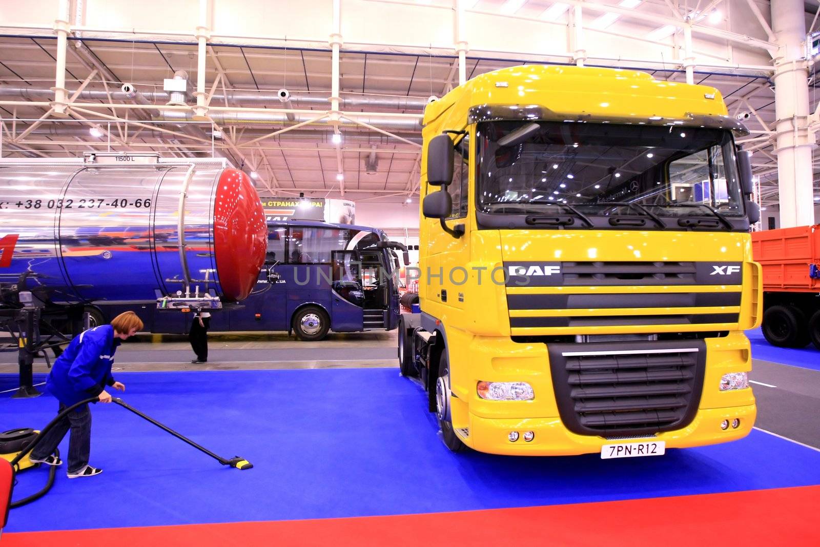 World truck brands present their production at the 4th TIR-2008 show of freight and business-class vehicles in Kyiv on Tuesday, September 16, 2008.