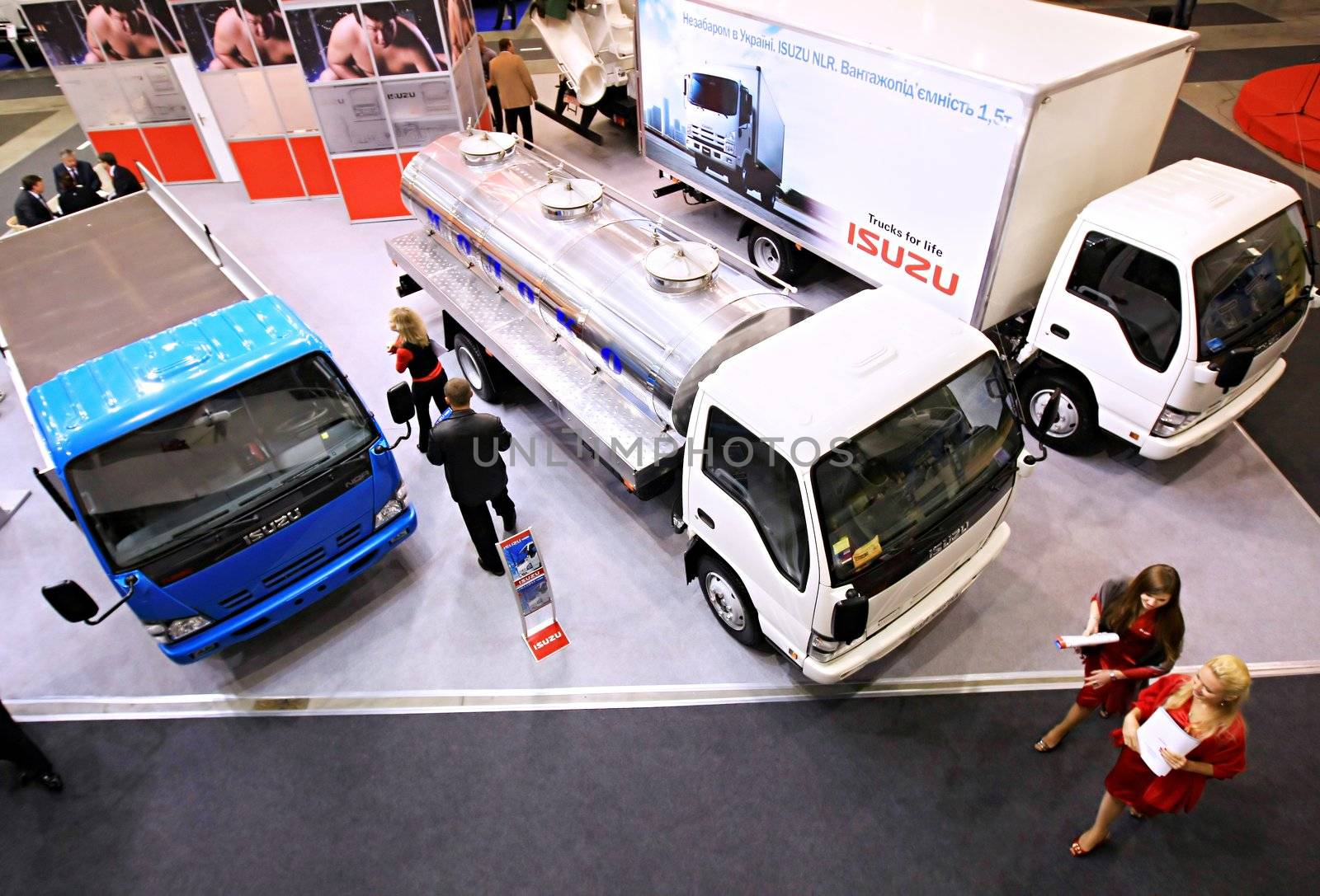 World truck brands present their production at the 4th TIR-2008 show of freight and business-class vehicles in Kyiv on Tuesday, September 16, 2008. 