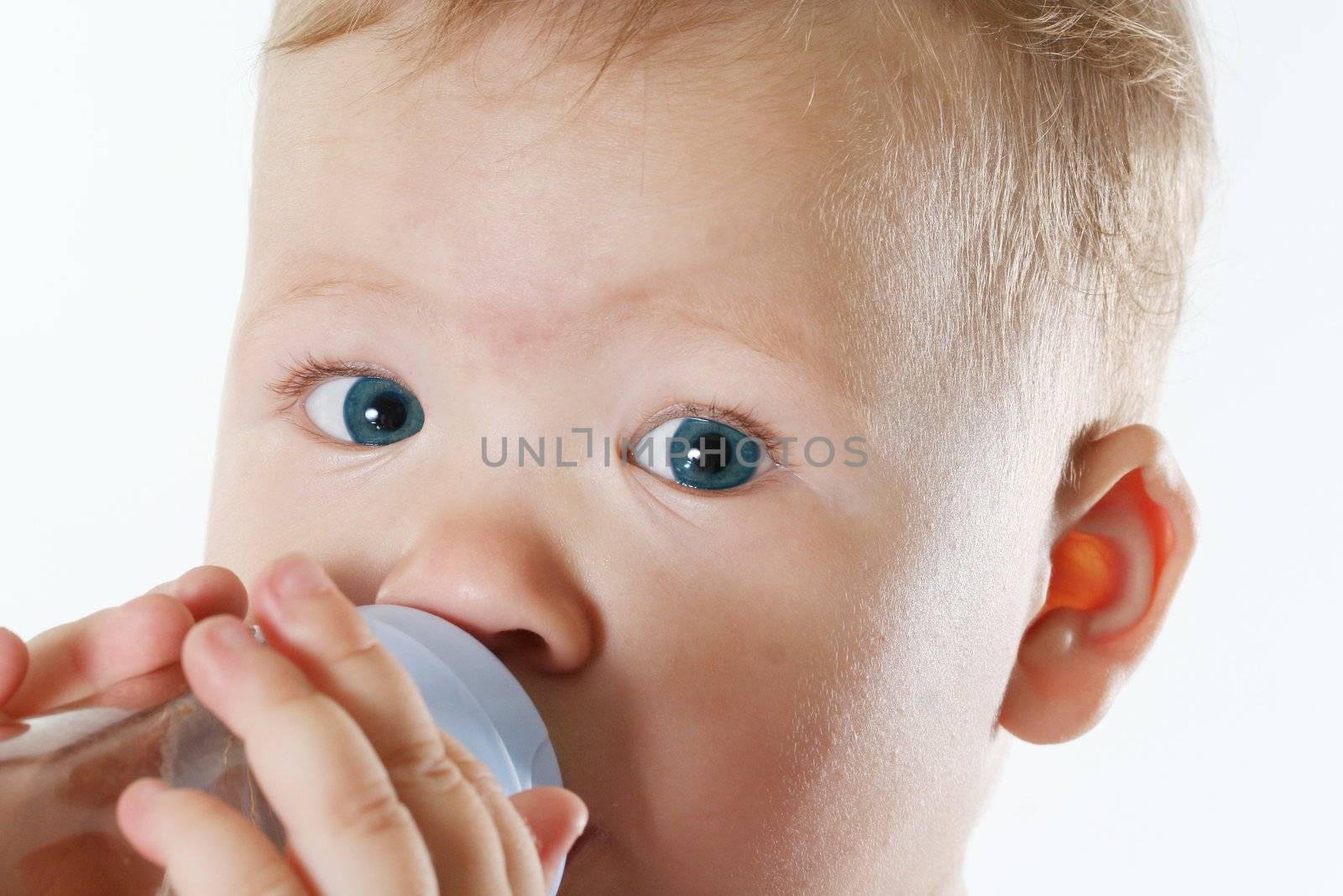  isolated white happiness baby face cheerful eyes