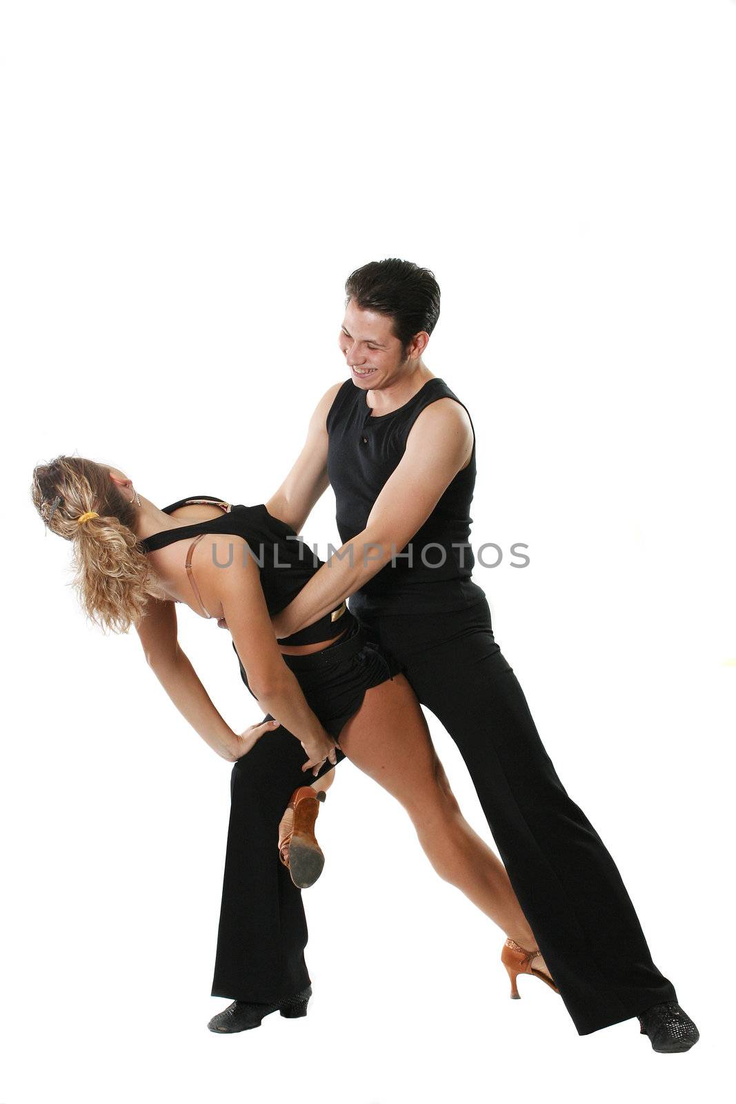 dancer ballroom dancing couple latin rumba white