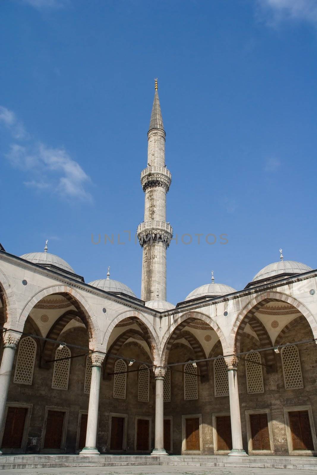 summer blue sky architecture minaret religion exterior
