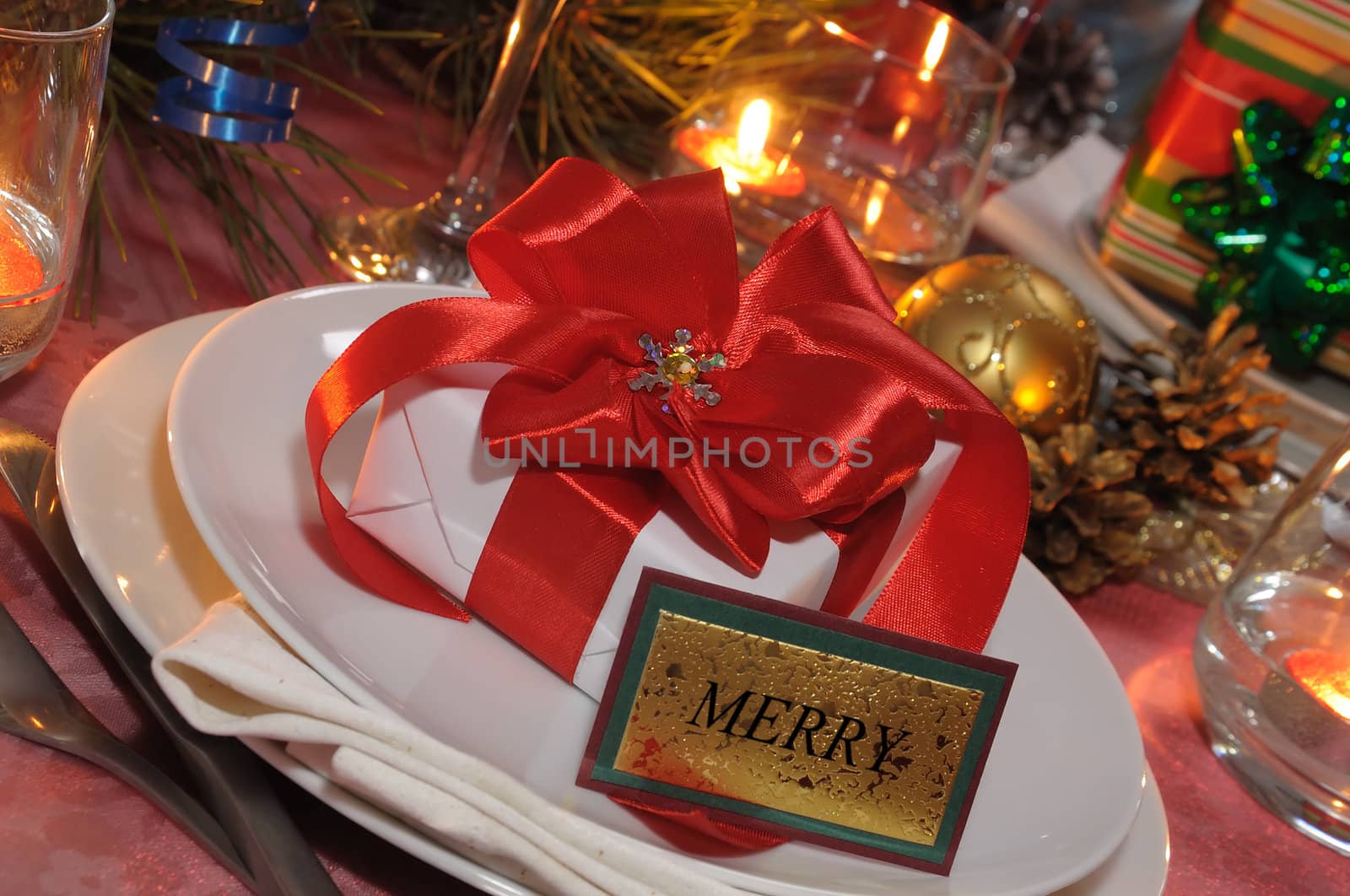 Present at the festive table for Christmas by Apolonia