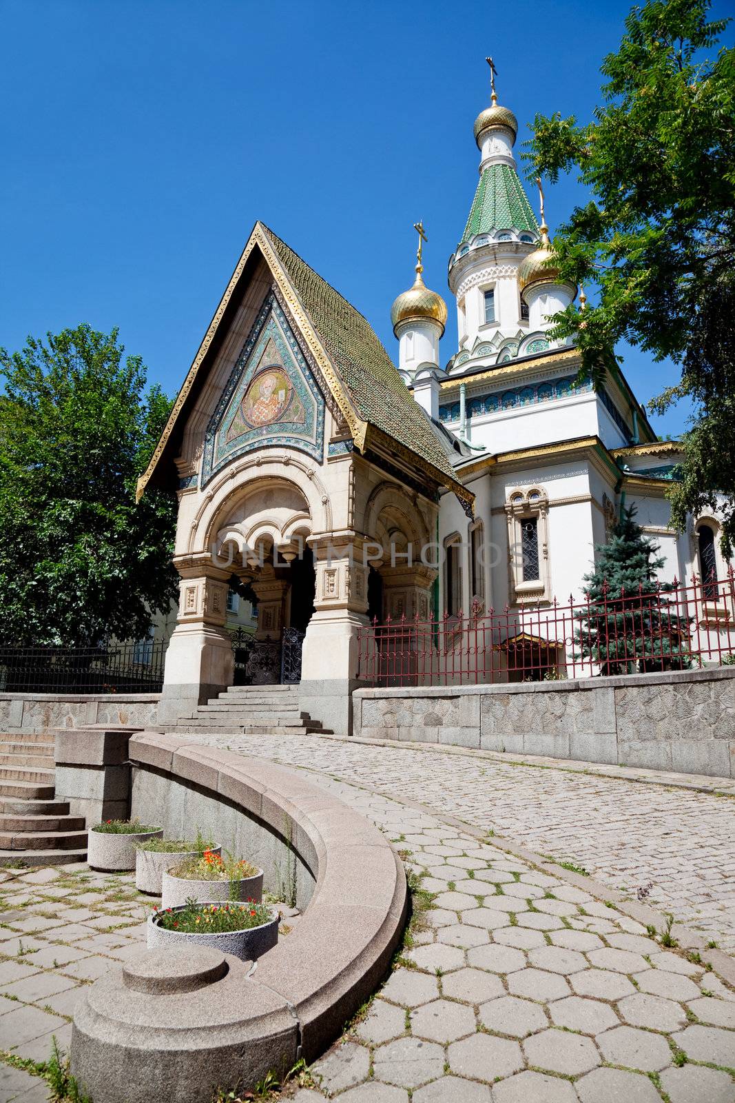 russian church in sofia, bulgaria by vilevi