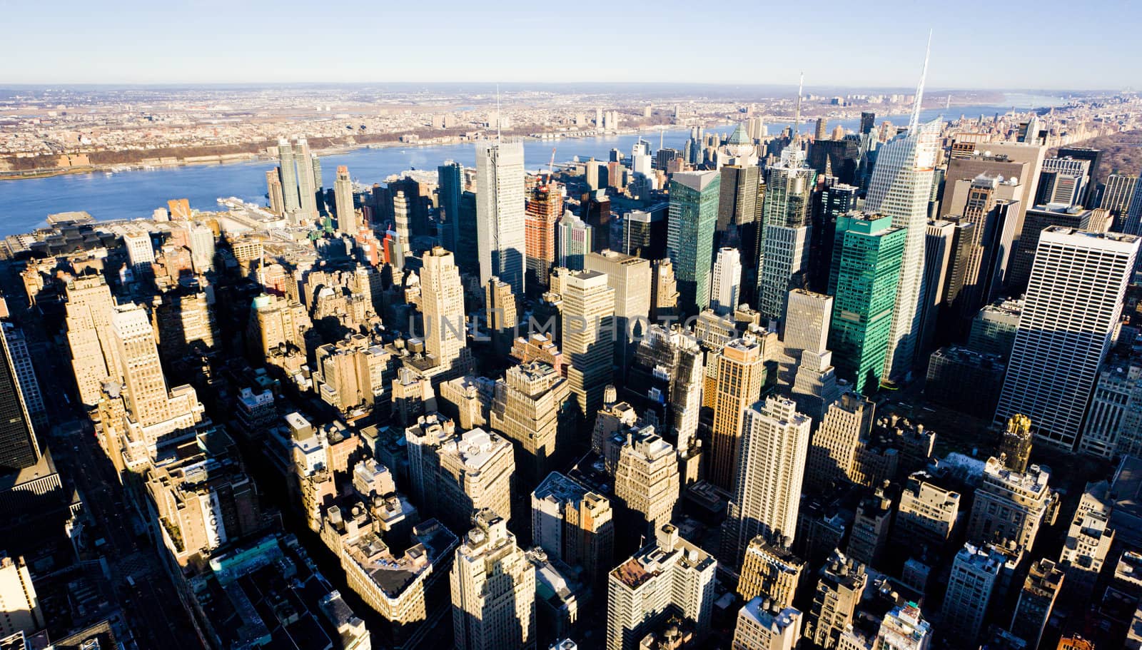 view of Manhattan from The Empire State Building, New York City, USA