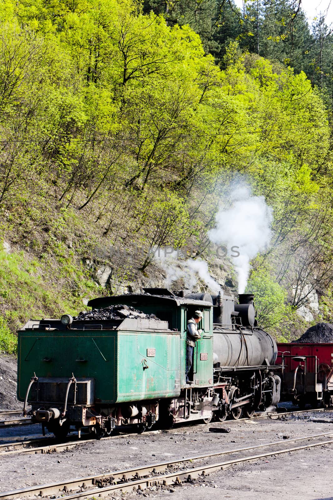 steam locomotive, delivery point in Oskova, Bosnia and Hercegovina