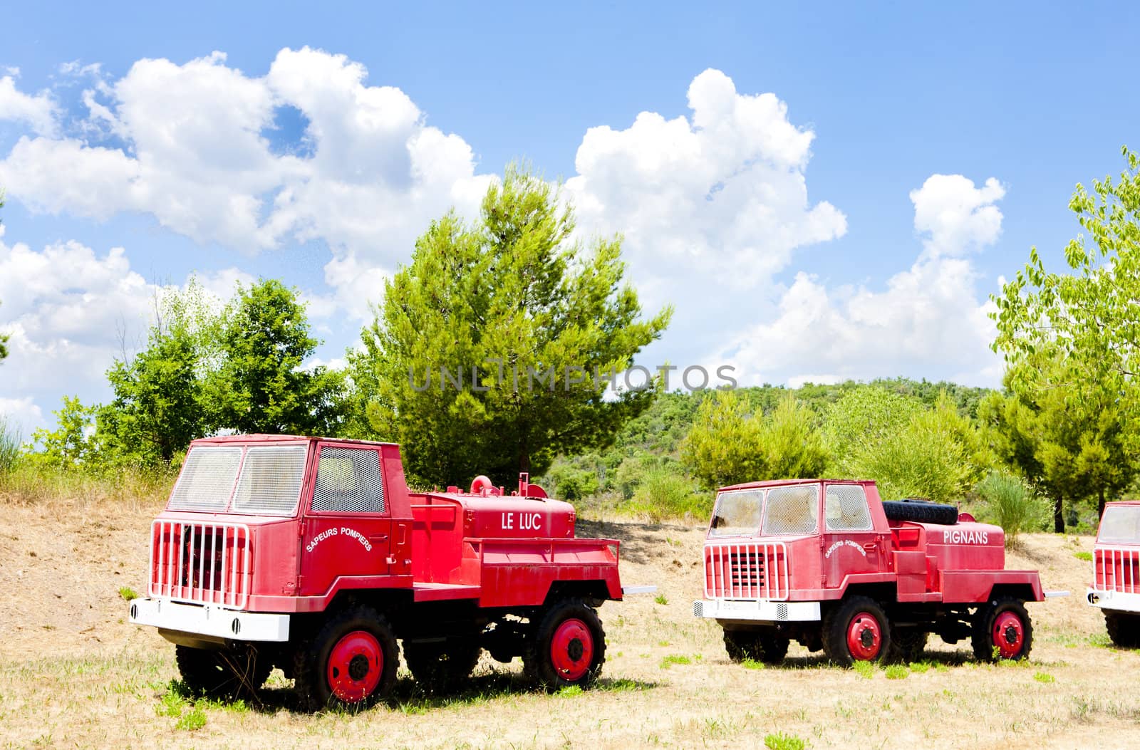 fire engines, Provence, France