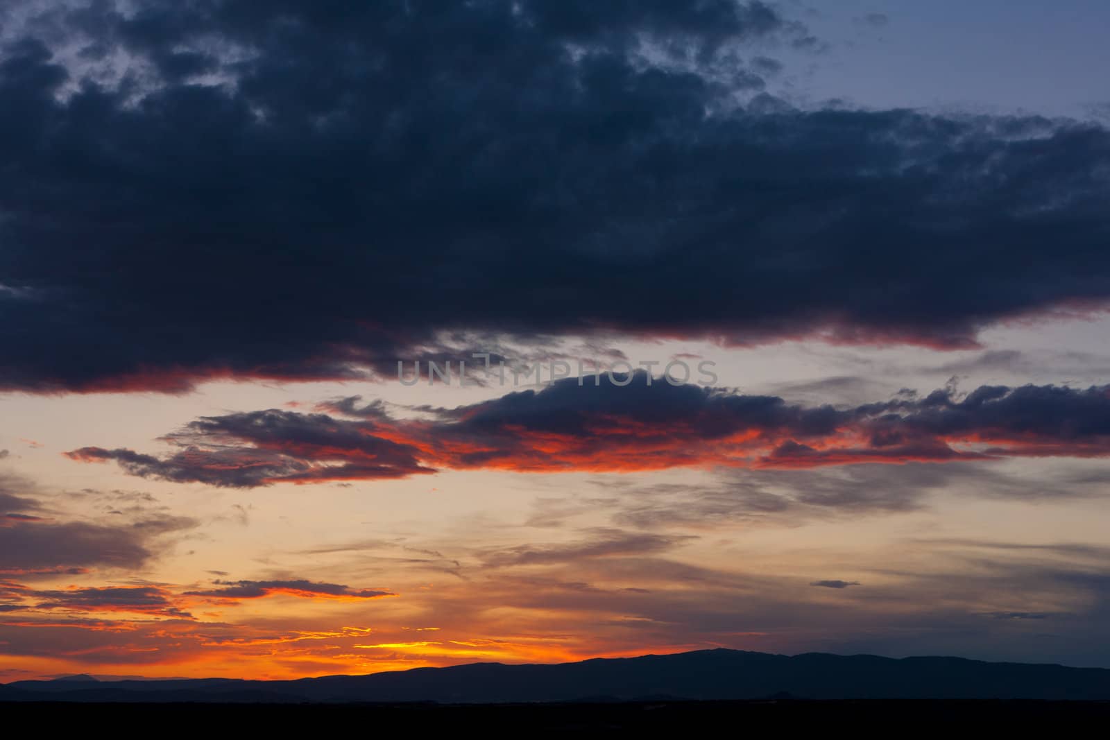 landscape during sunset