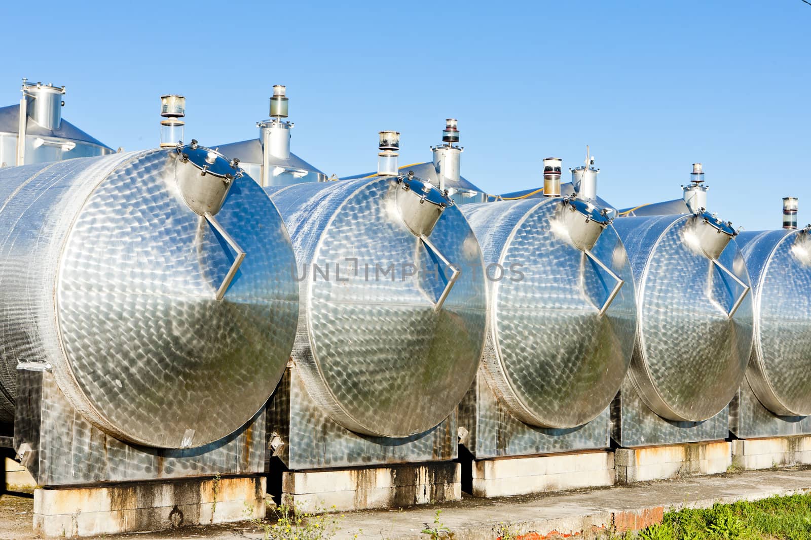 fermentation tanks, Begadan, Bordeaux Region, France