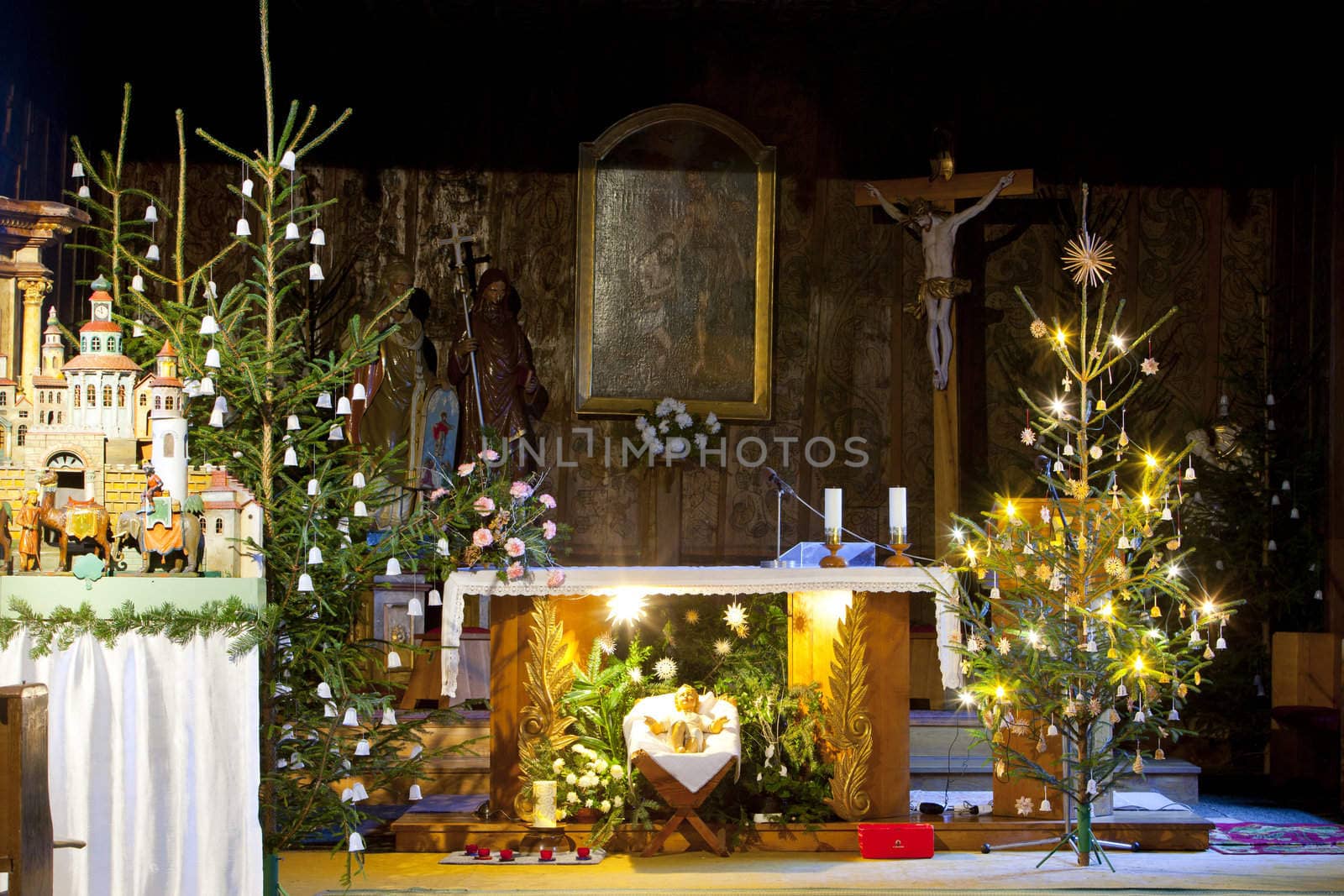 interior of church, Slavonov, Czech Republic