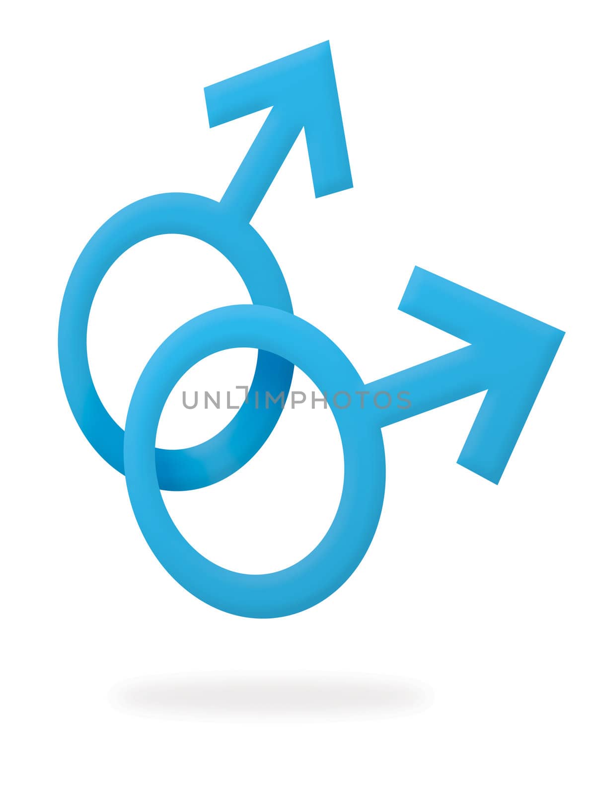 Gay male symbol by leeser
