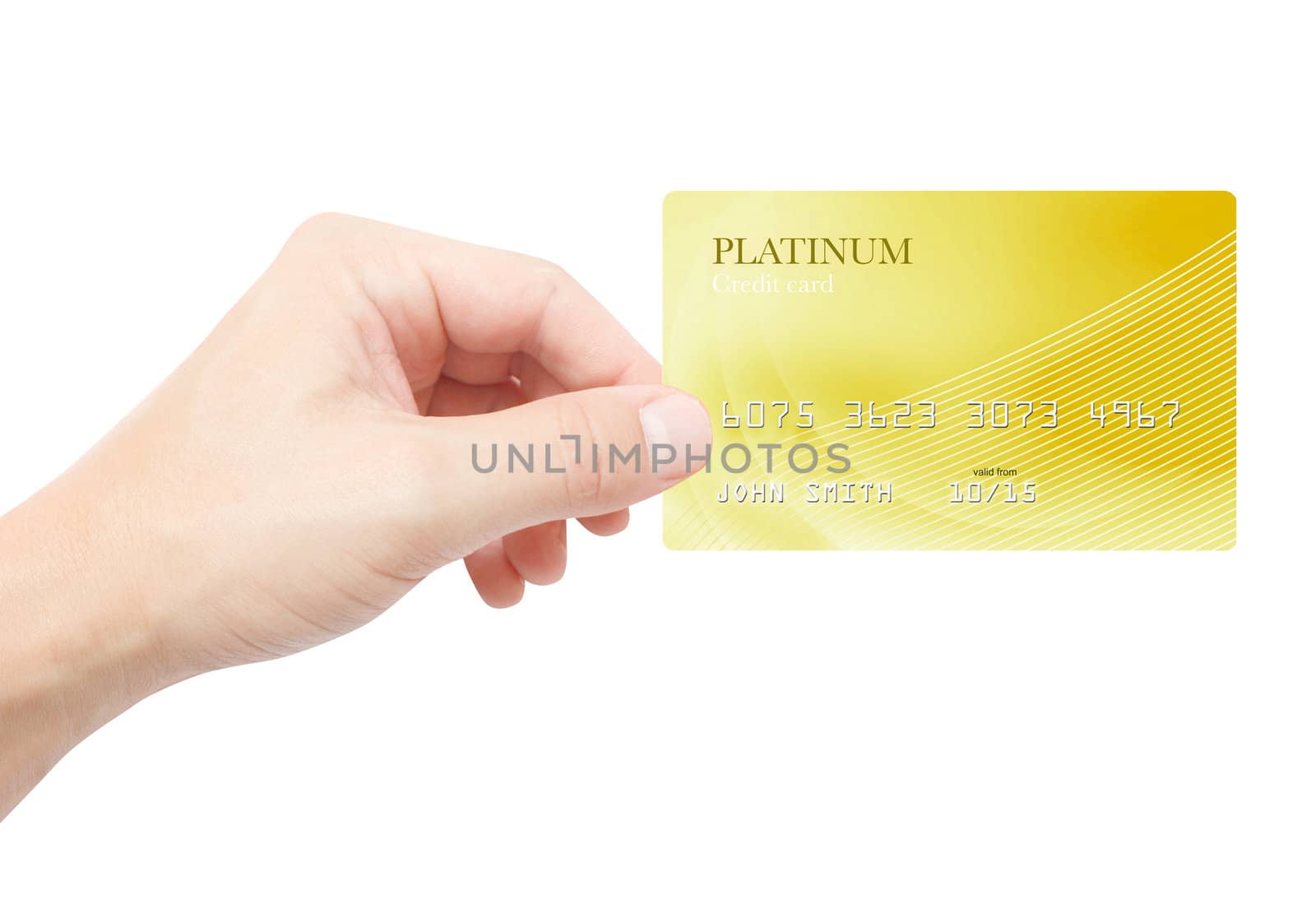 Holding credit card