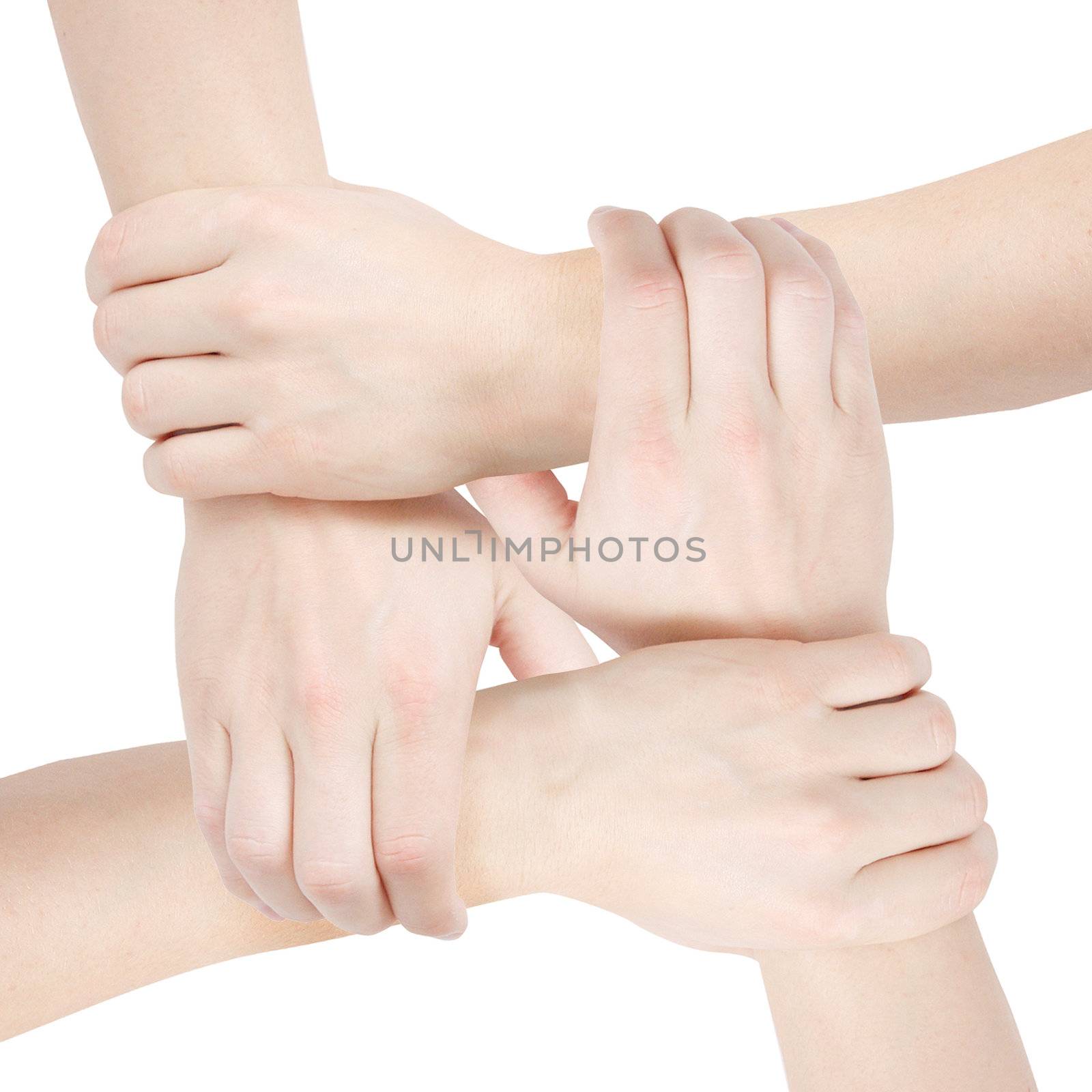 United hands