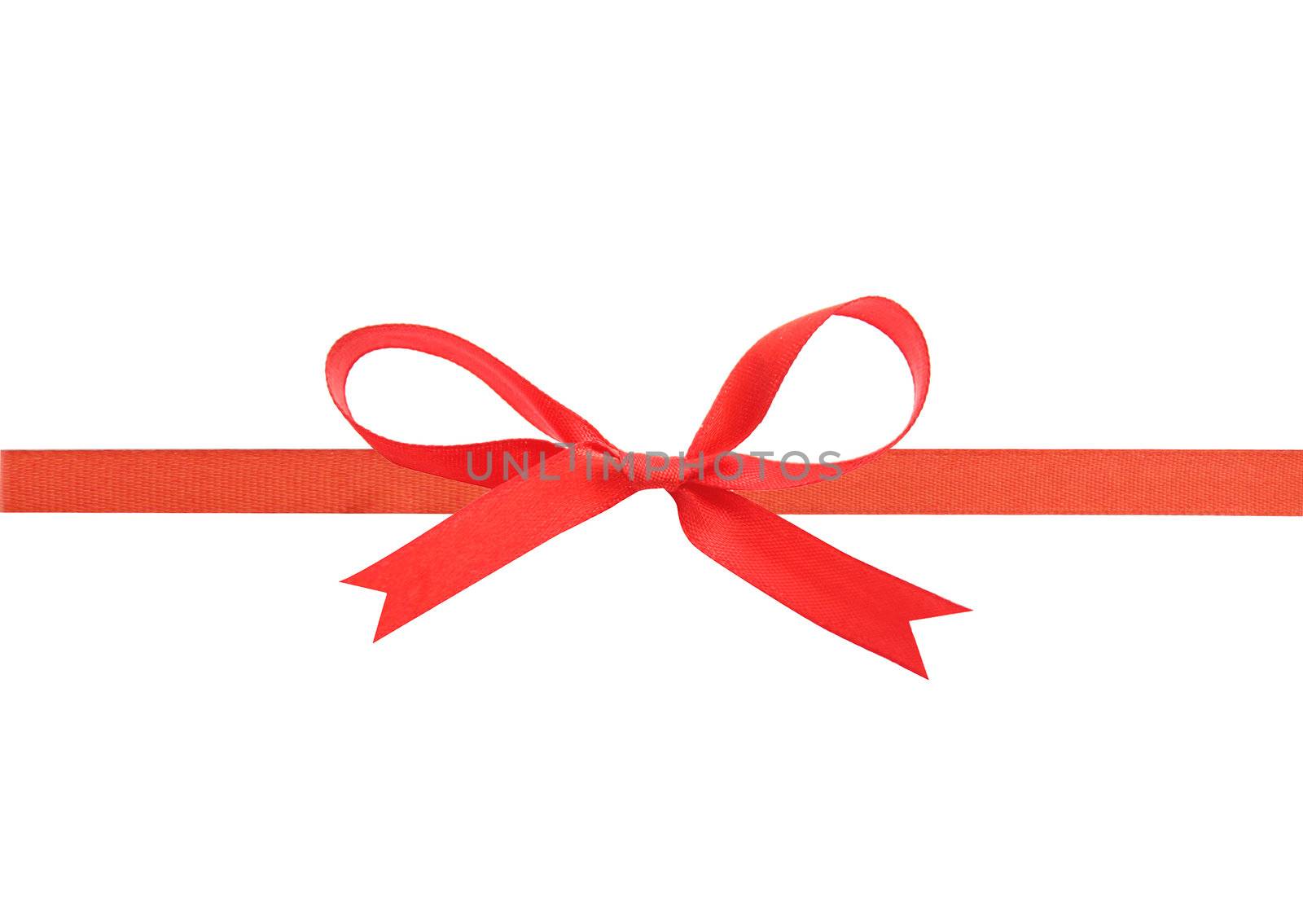 Beautiful red ribbon and bow by leeser