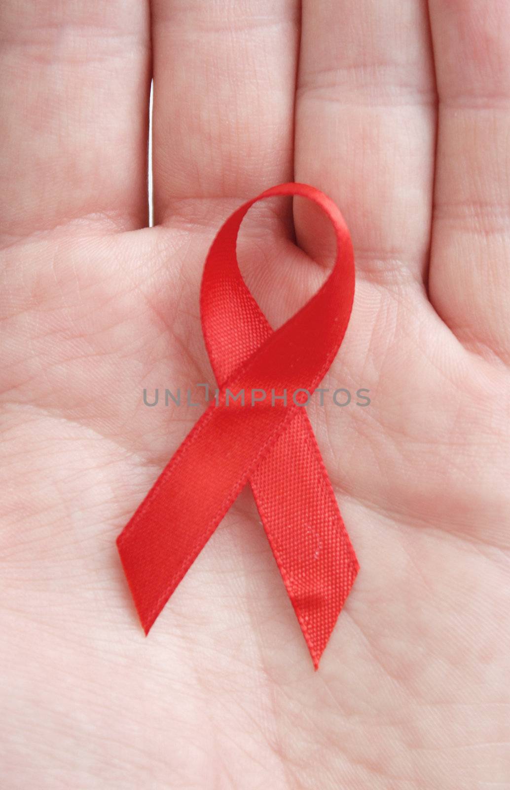 Red ribbon symbol