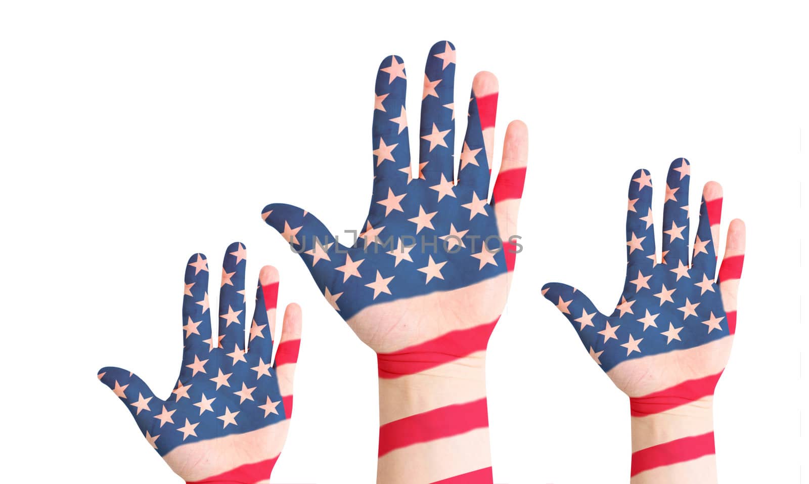 United states raished hands