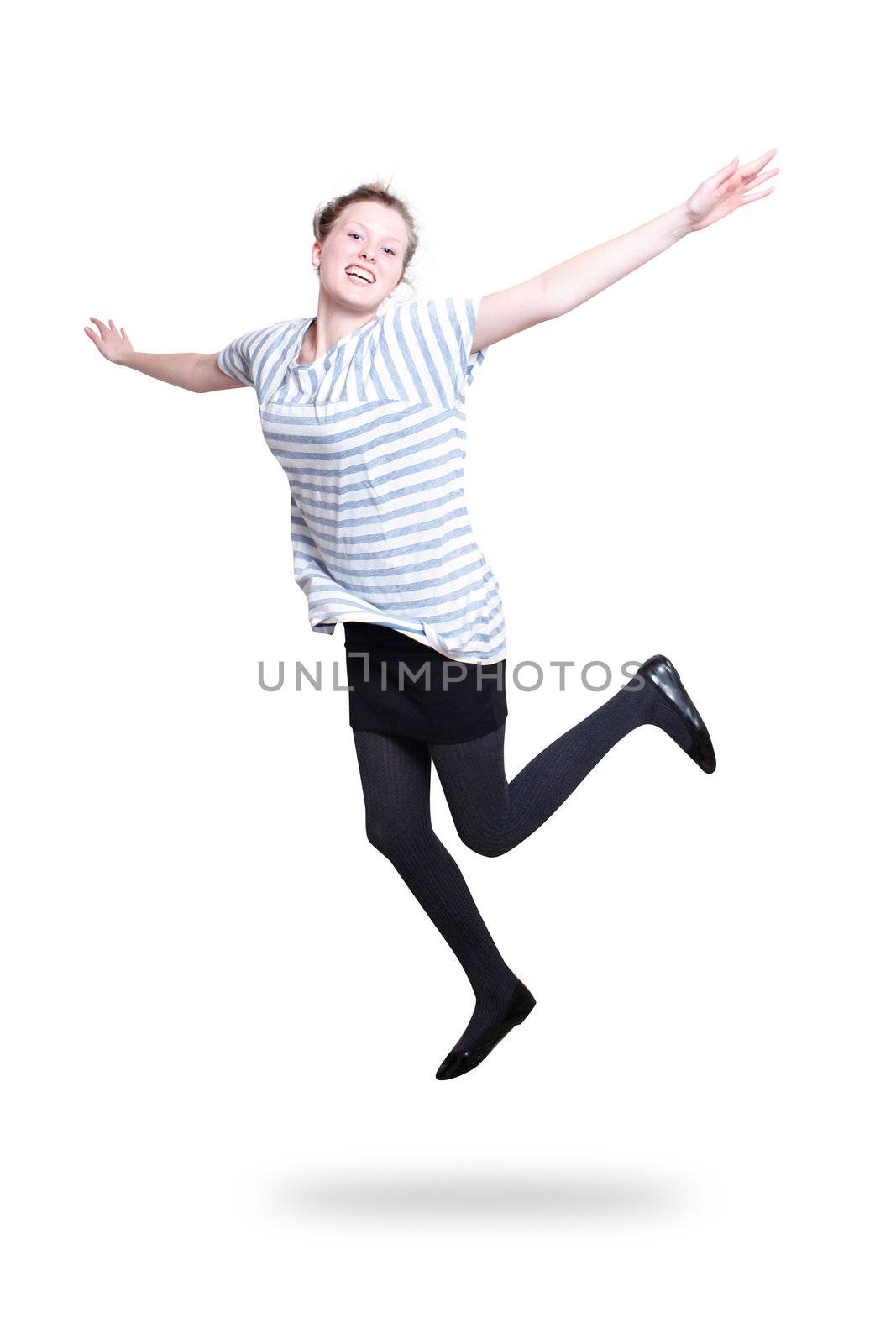 Girl jumping by leeser