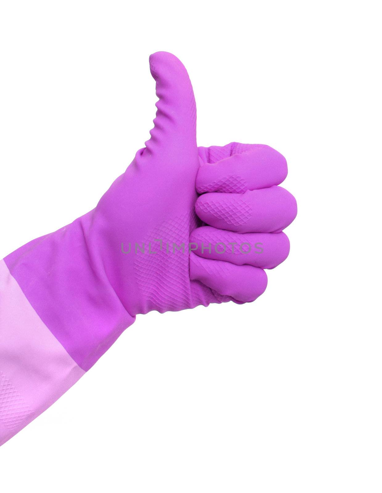 Cleaning thumbs up
