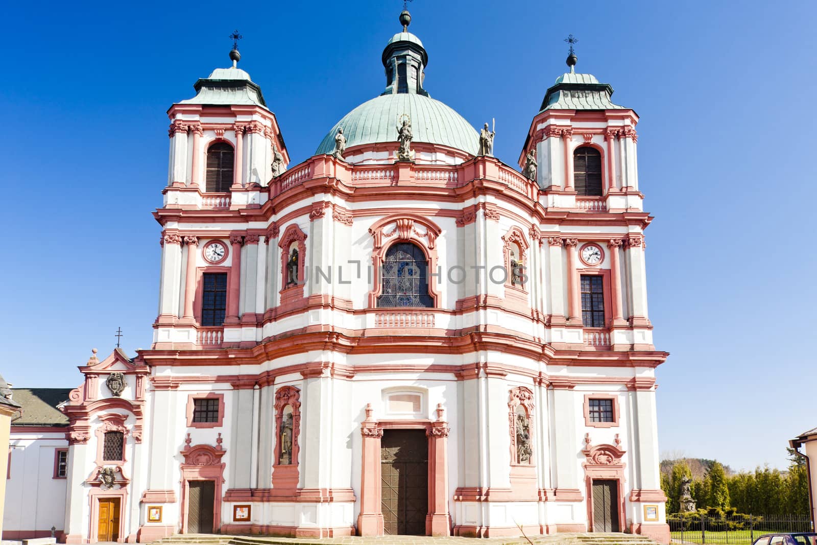 basilica in Jablonne v Podjestedi, Czech Republic