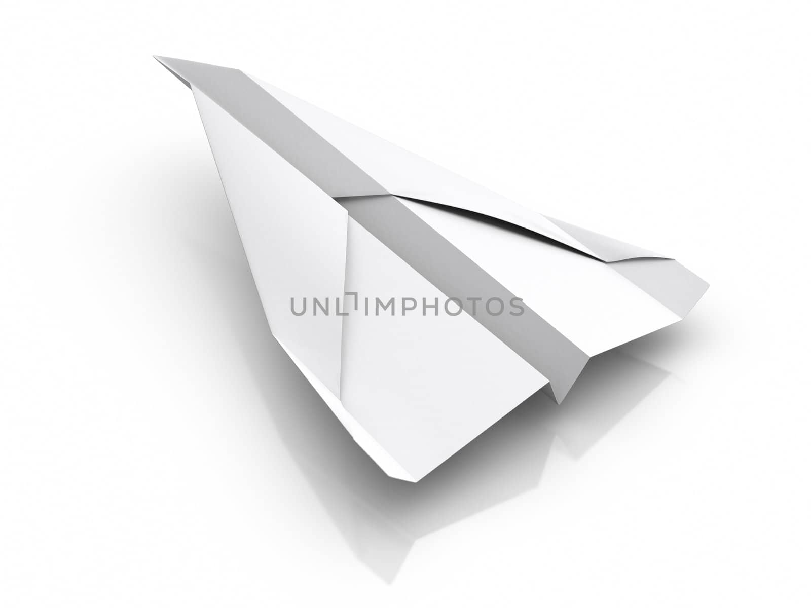 3D rendered image : Paper Airplane