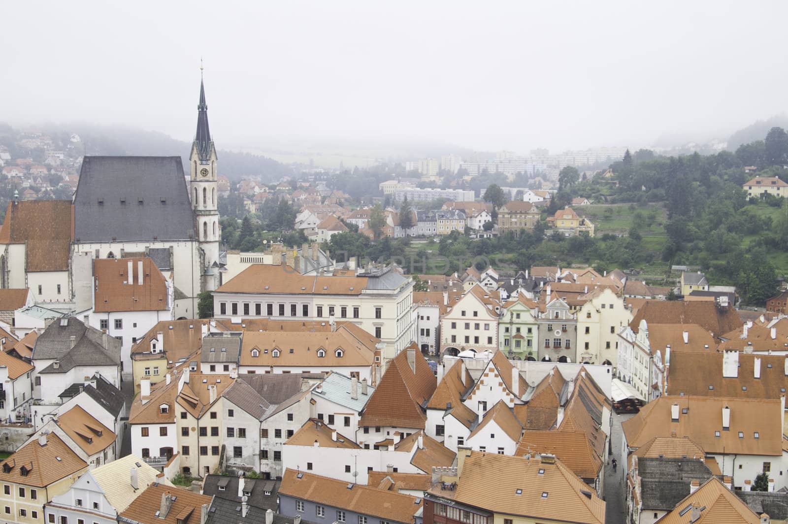 European City of Cesky Krumlov in Czech