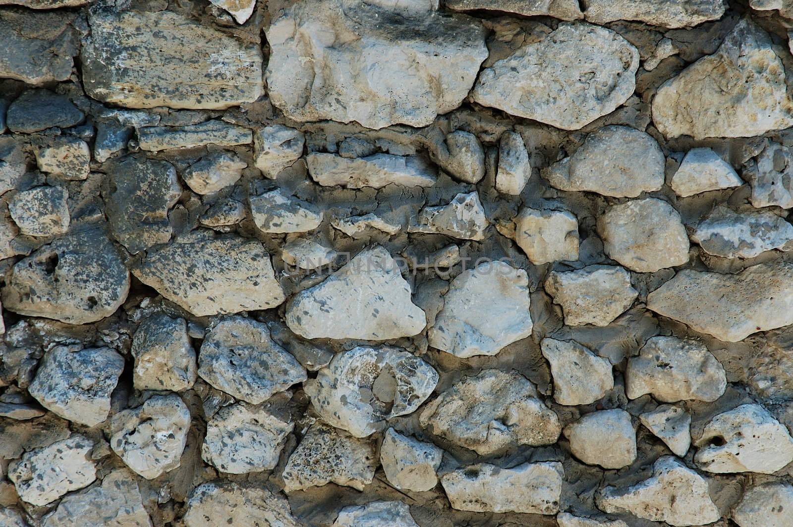 old wall made from natural stones