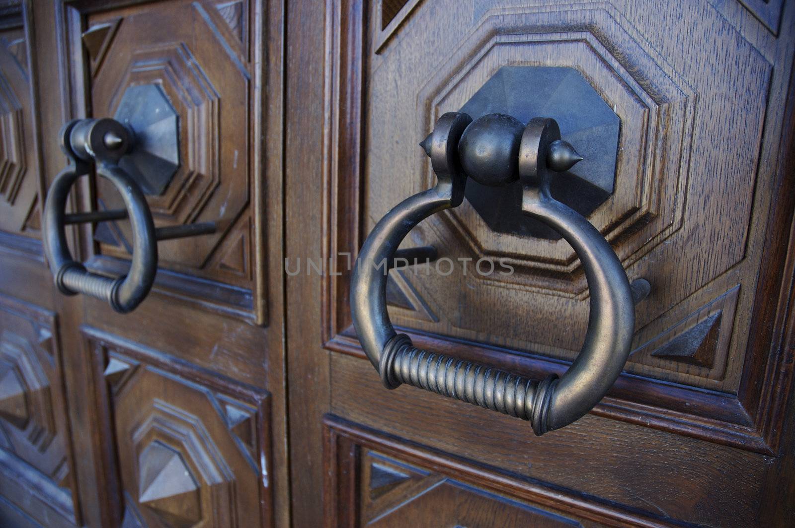 massive old door-handle in the church by Kuzma