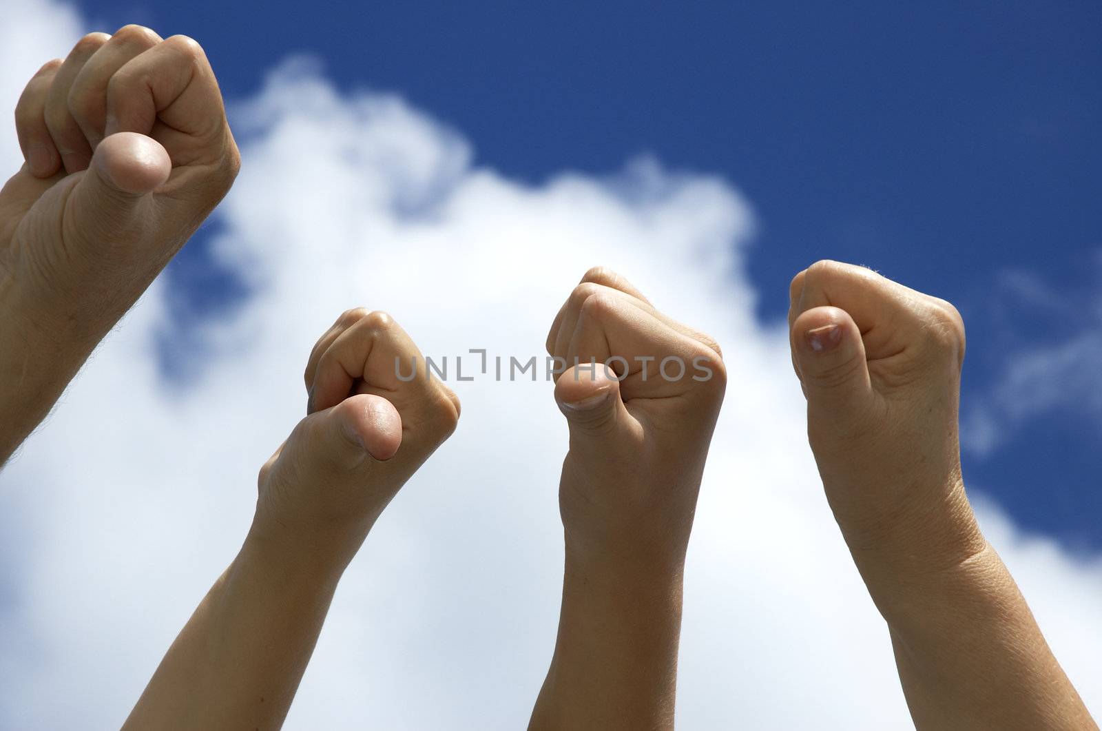 hands in the sky showing displeasure