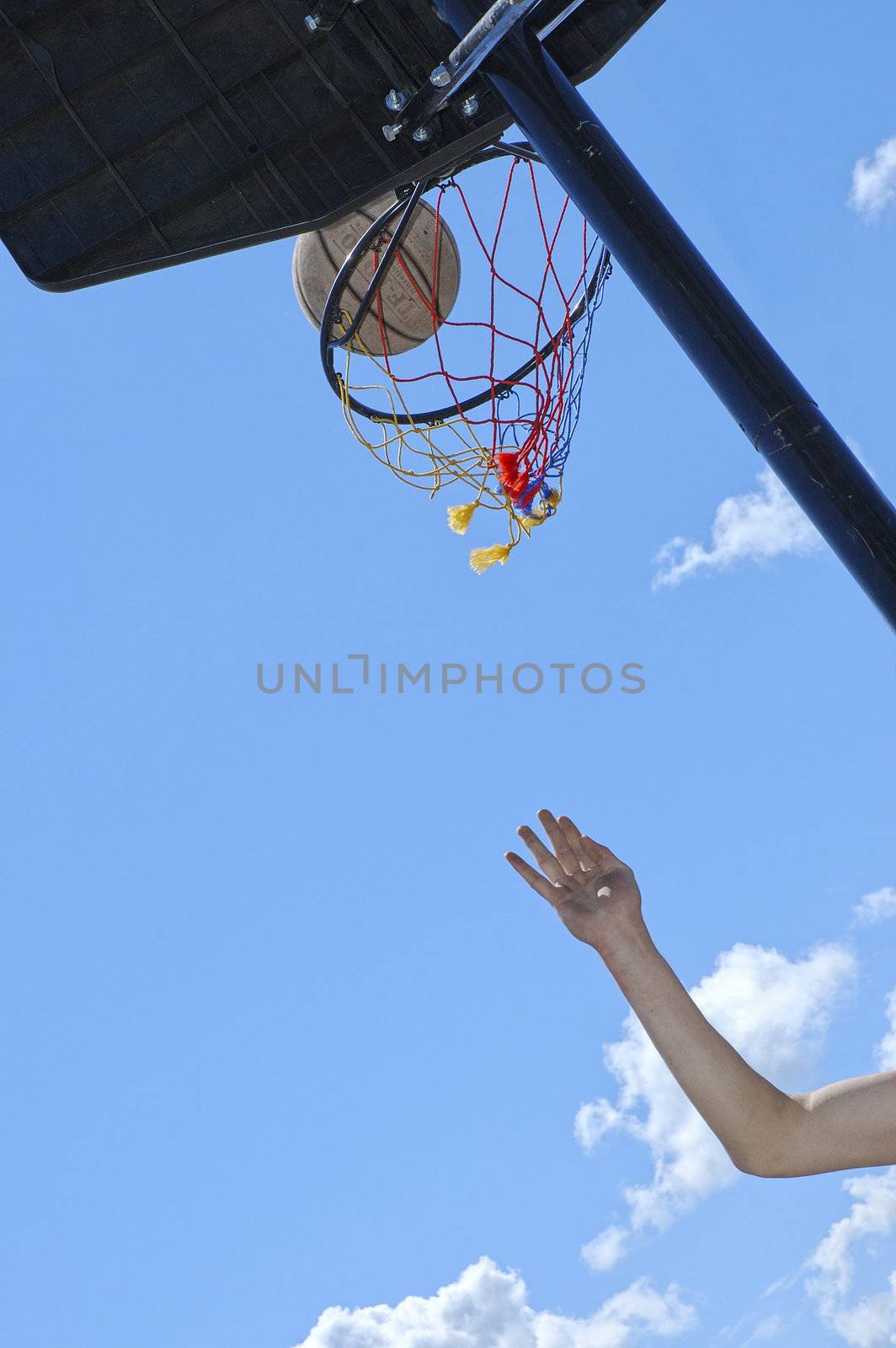 nice basketball shoot