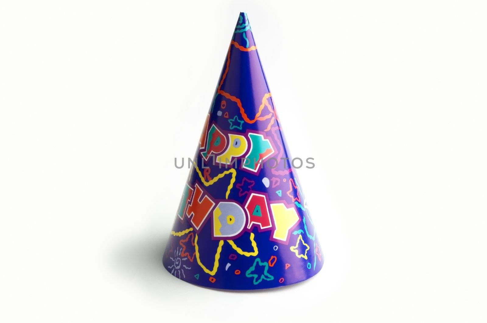 isolated birthday cap by Kuzma