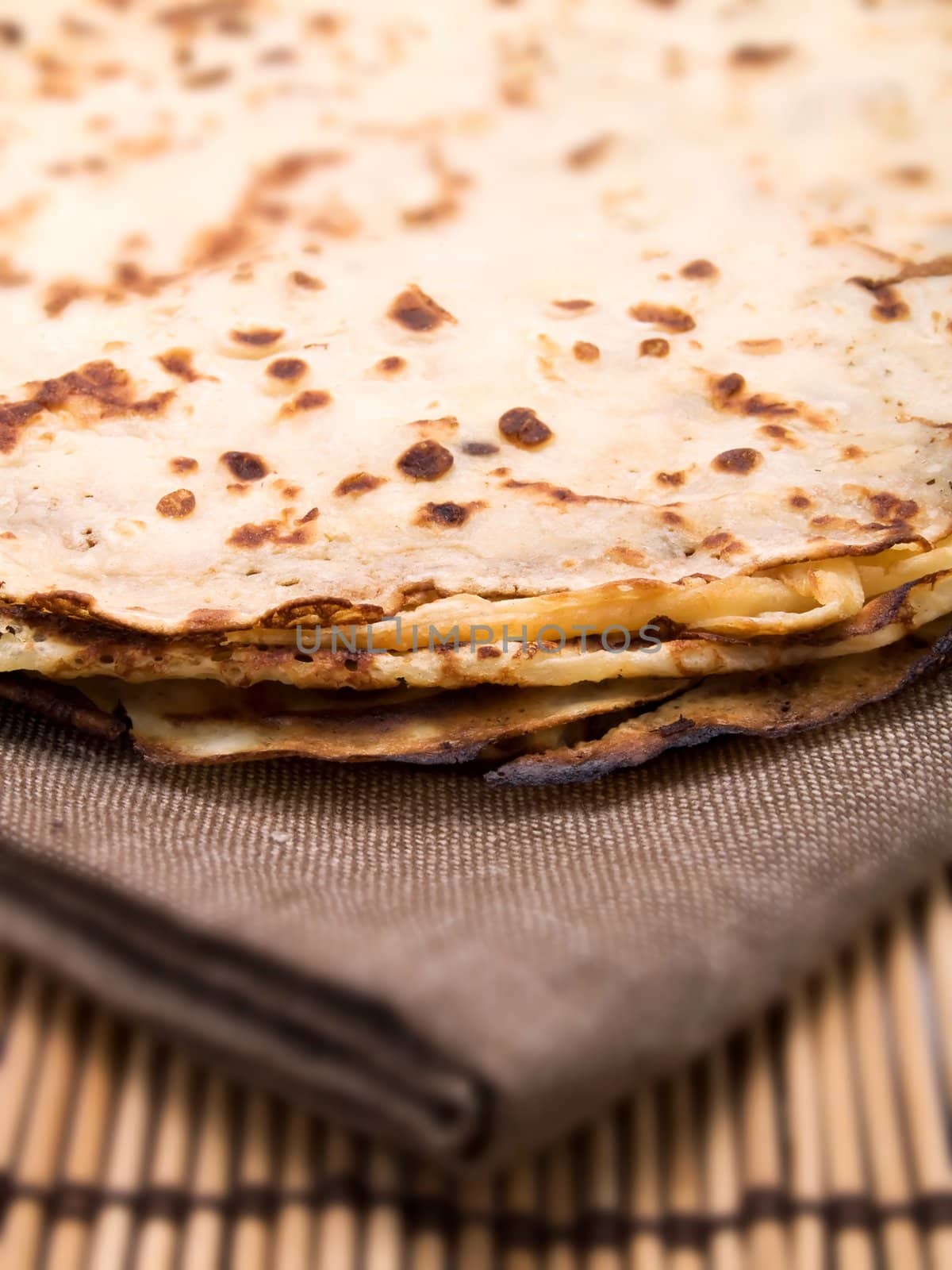 Pancakes in a kitchen