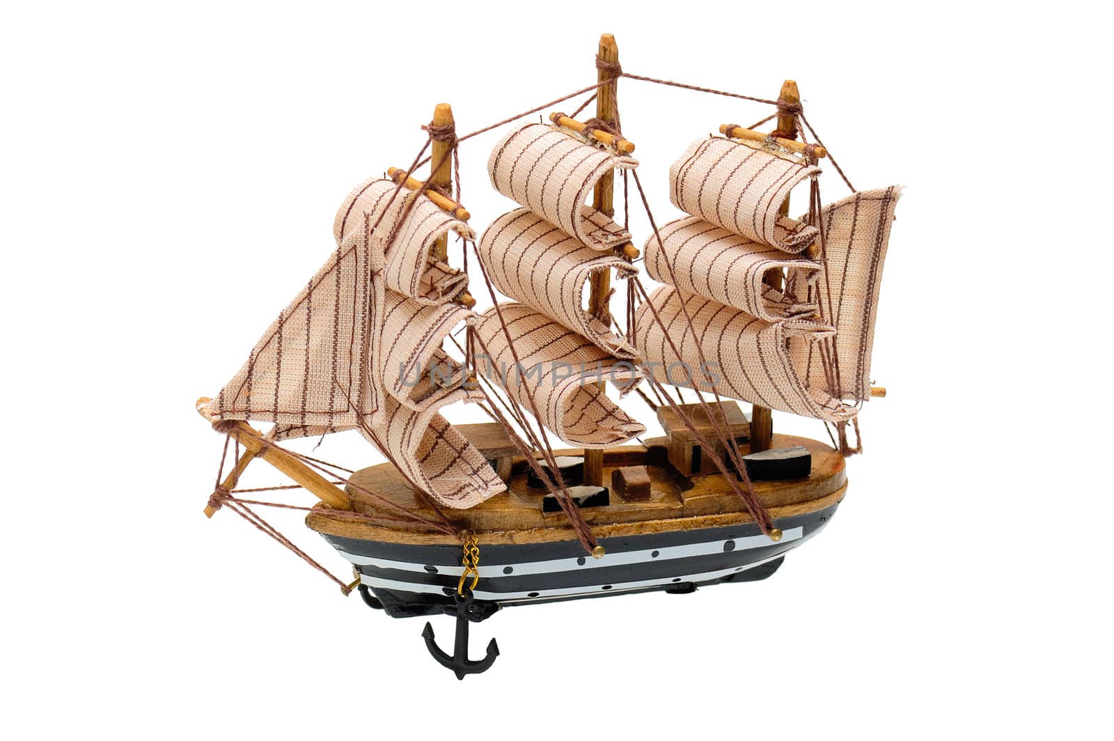 Model of a sailboat by vselenka