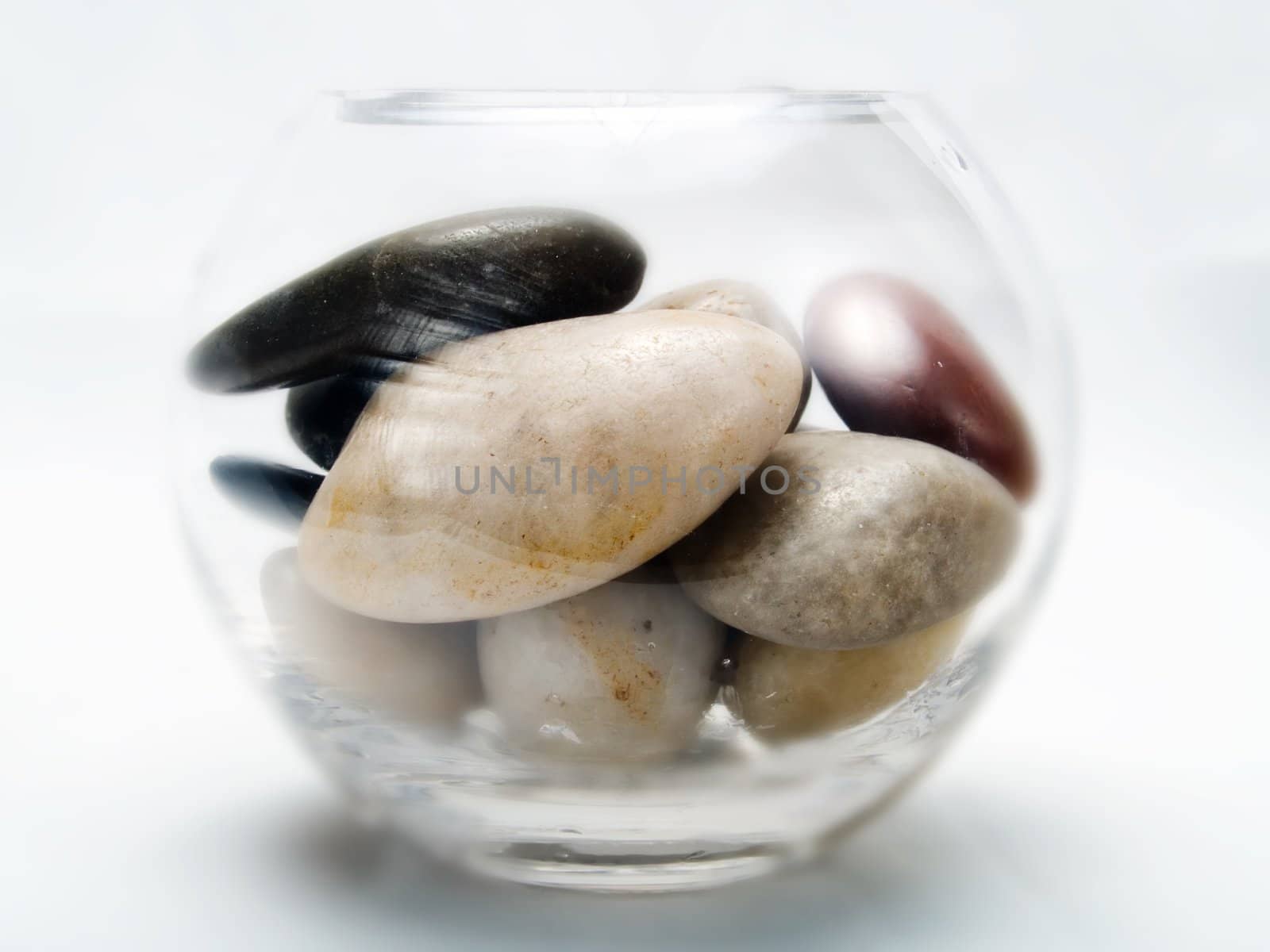 Spa stones in a glass