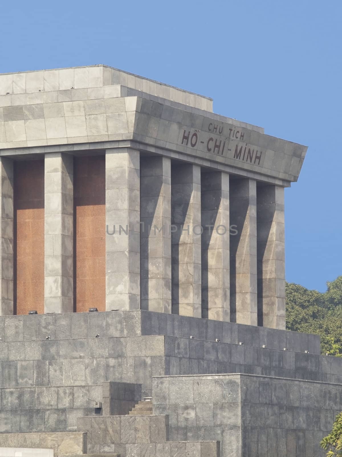 The Ho Chi Minh mausoleum in Hanoi, Vietnam