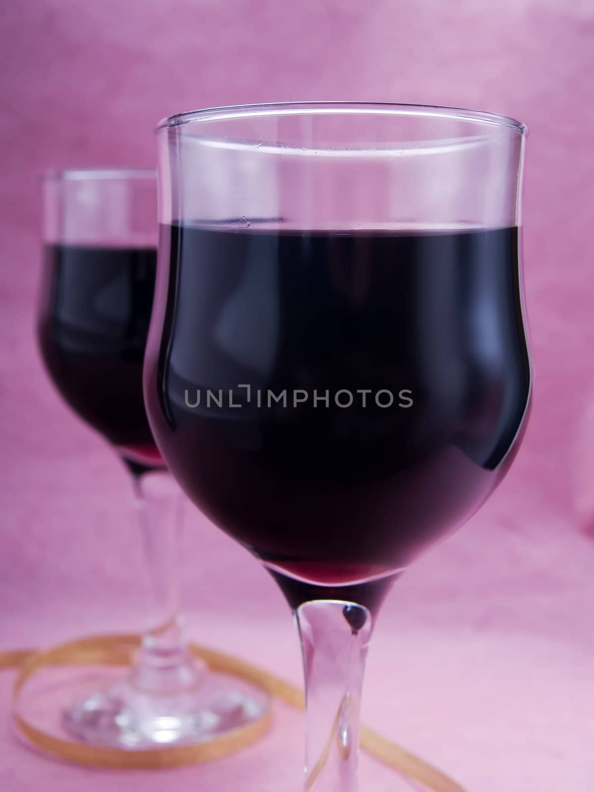 Two glasses of red wine