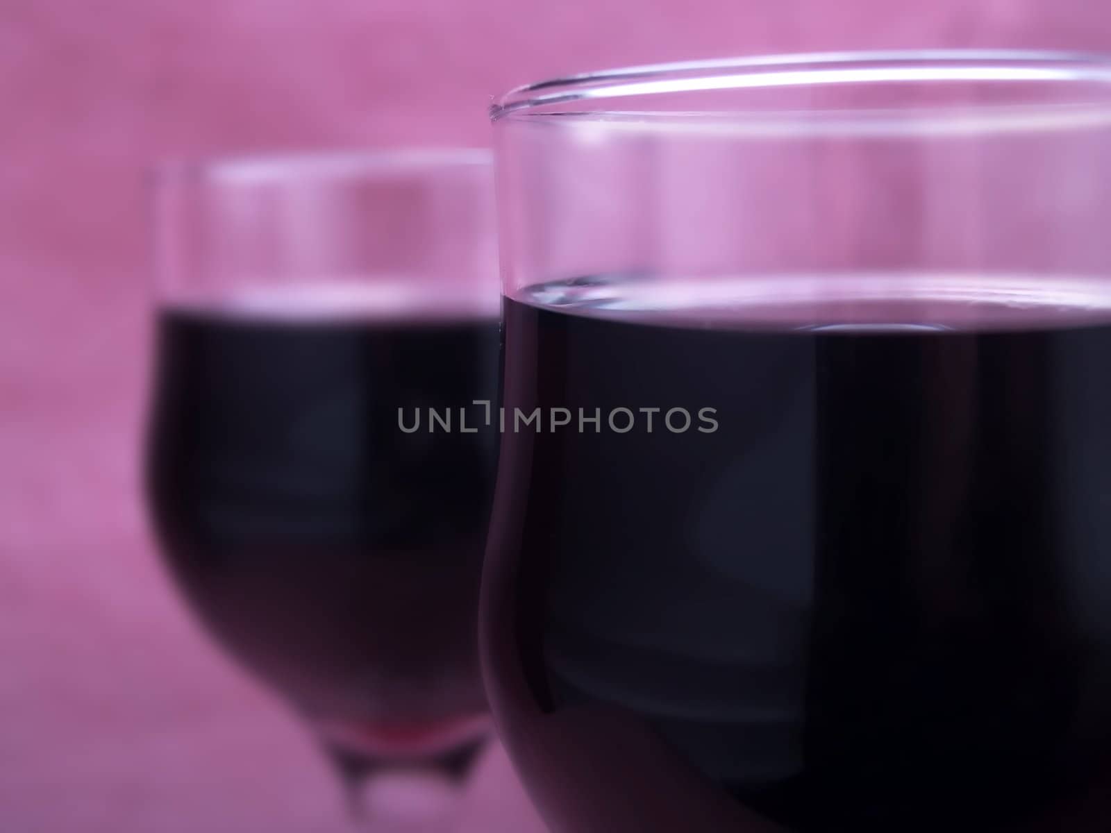 Two glasses of red wine