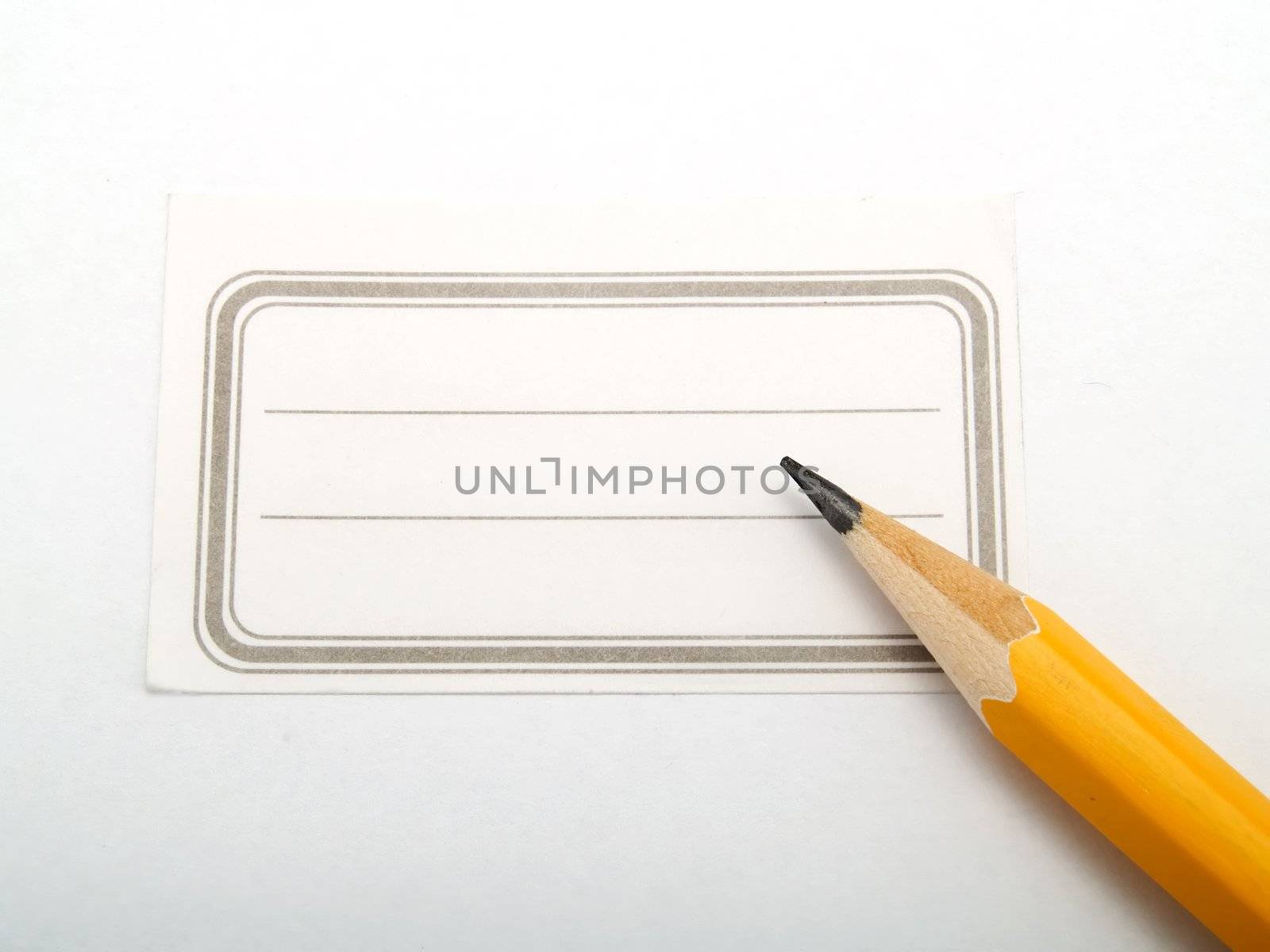 Sticker with blank space by henrischmit