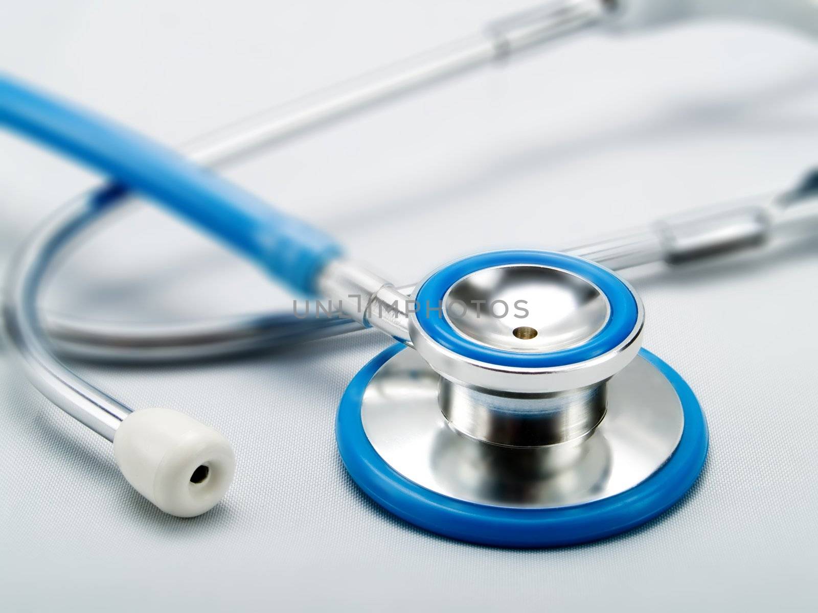 Stethoscope on a white background