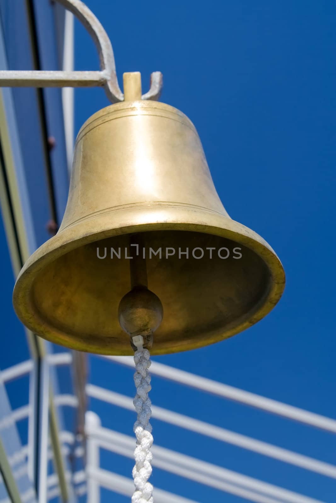 Bronze large bell on a tall ship