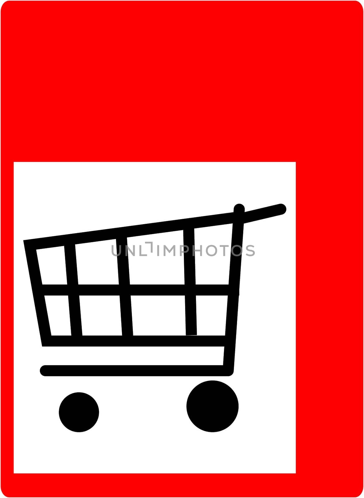 shopping symbol by Kuzma