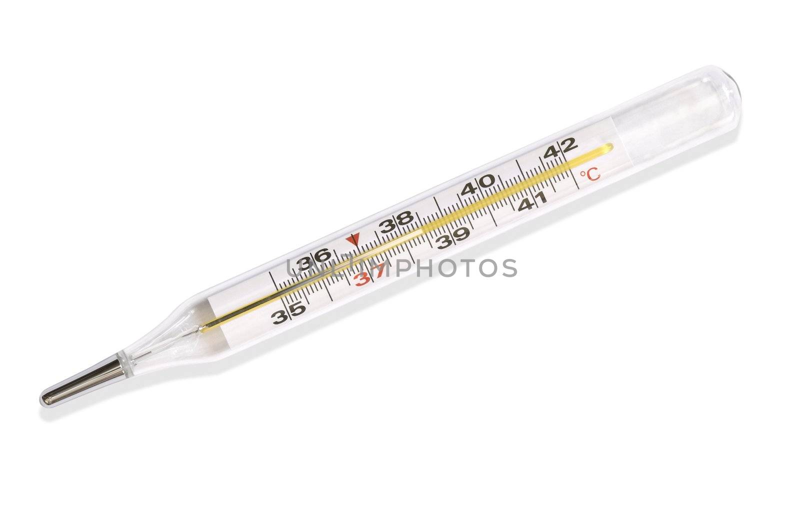 thermometer  isolated with clipping path                         