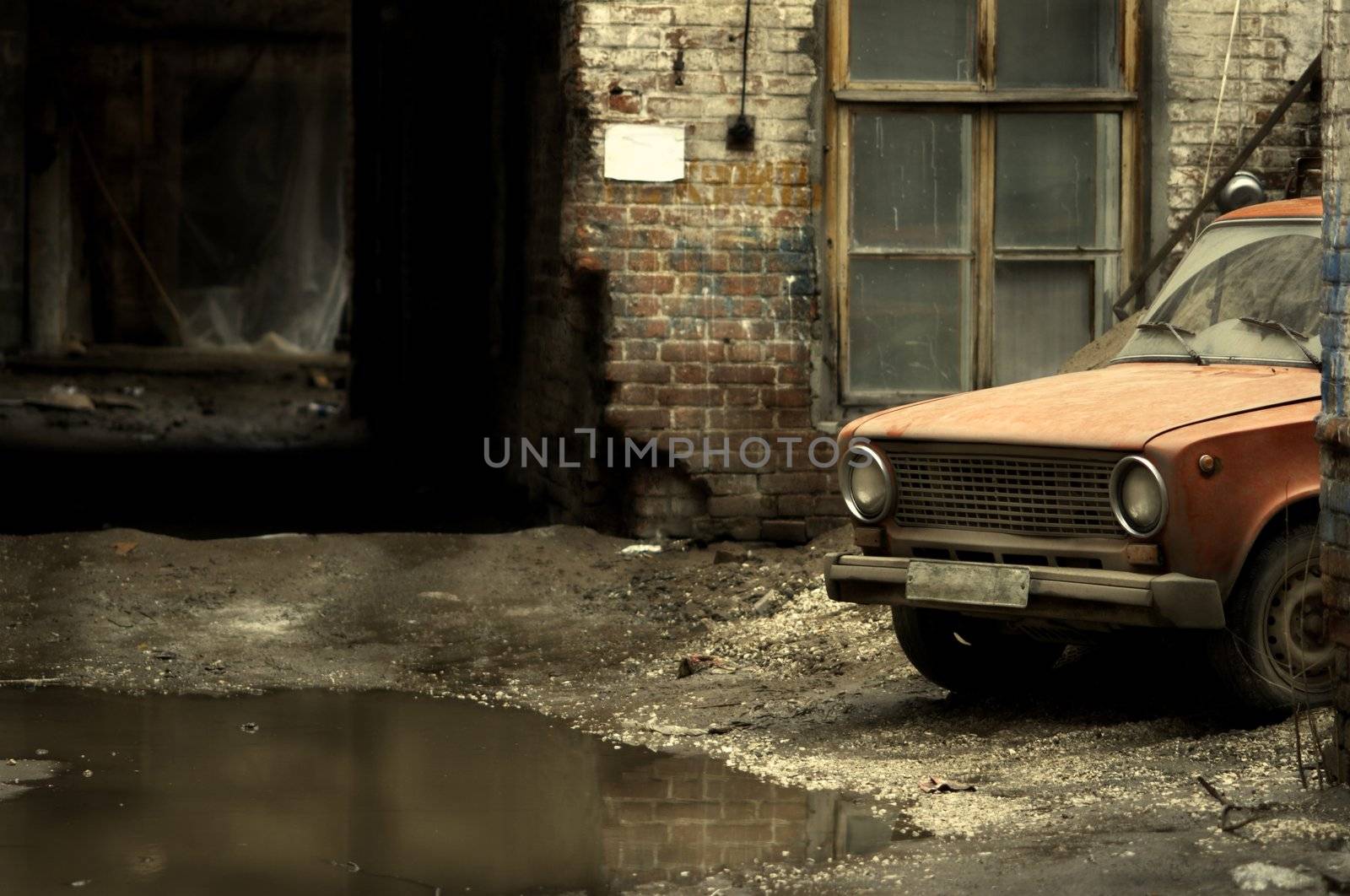 grungy place